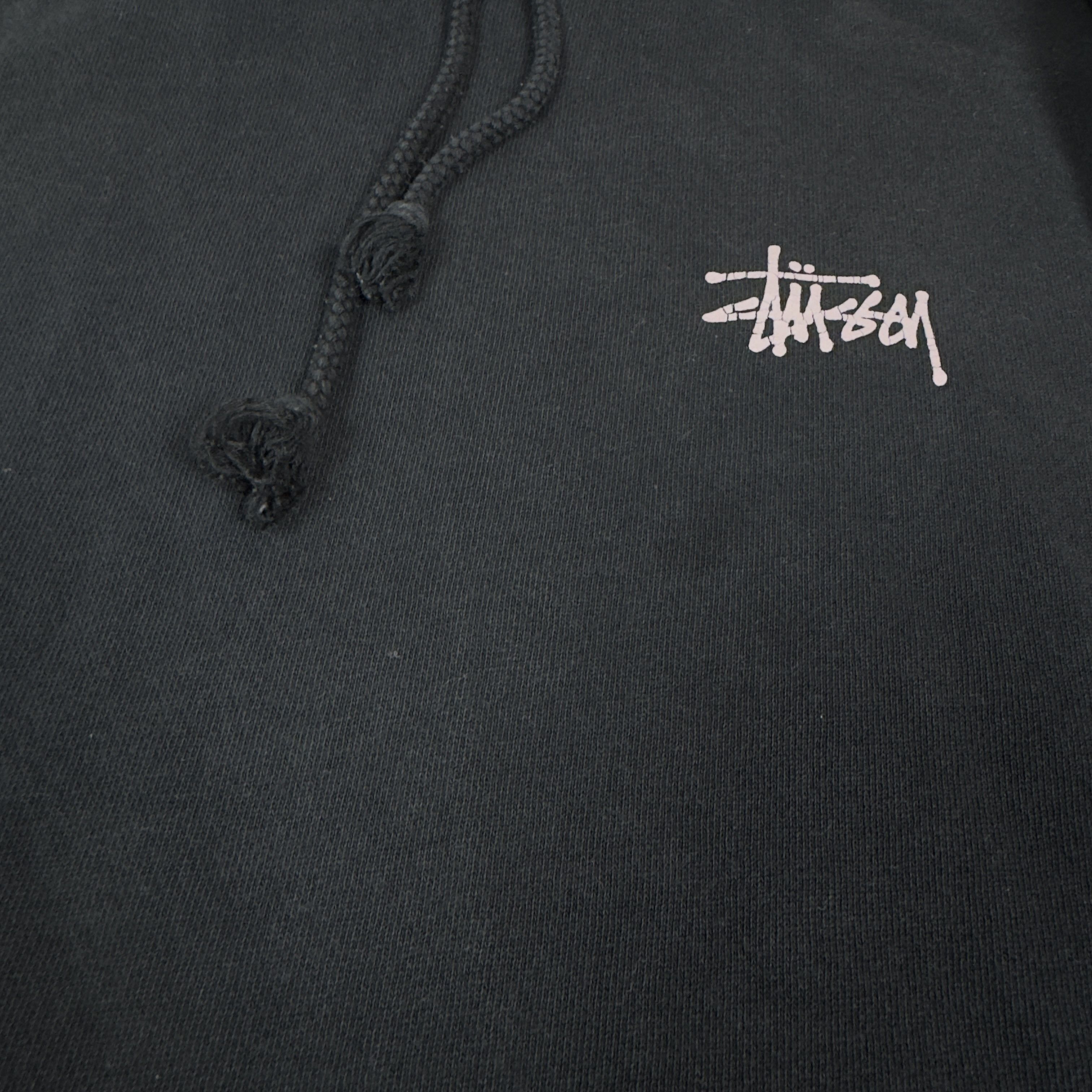 Stussy Stussy Men's Black Cotton Long Sleeve Pullover Hoodie Large Size US L / EU 52-54 / 3 - 4 Thumbnail