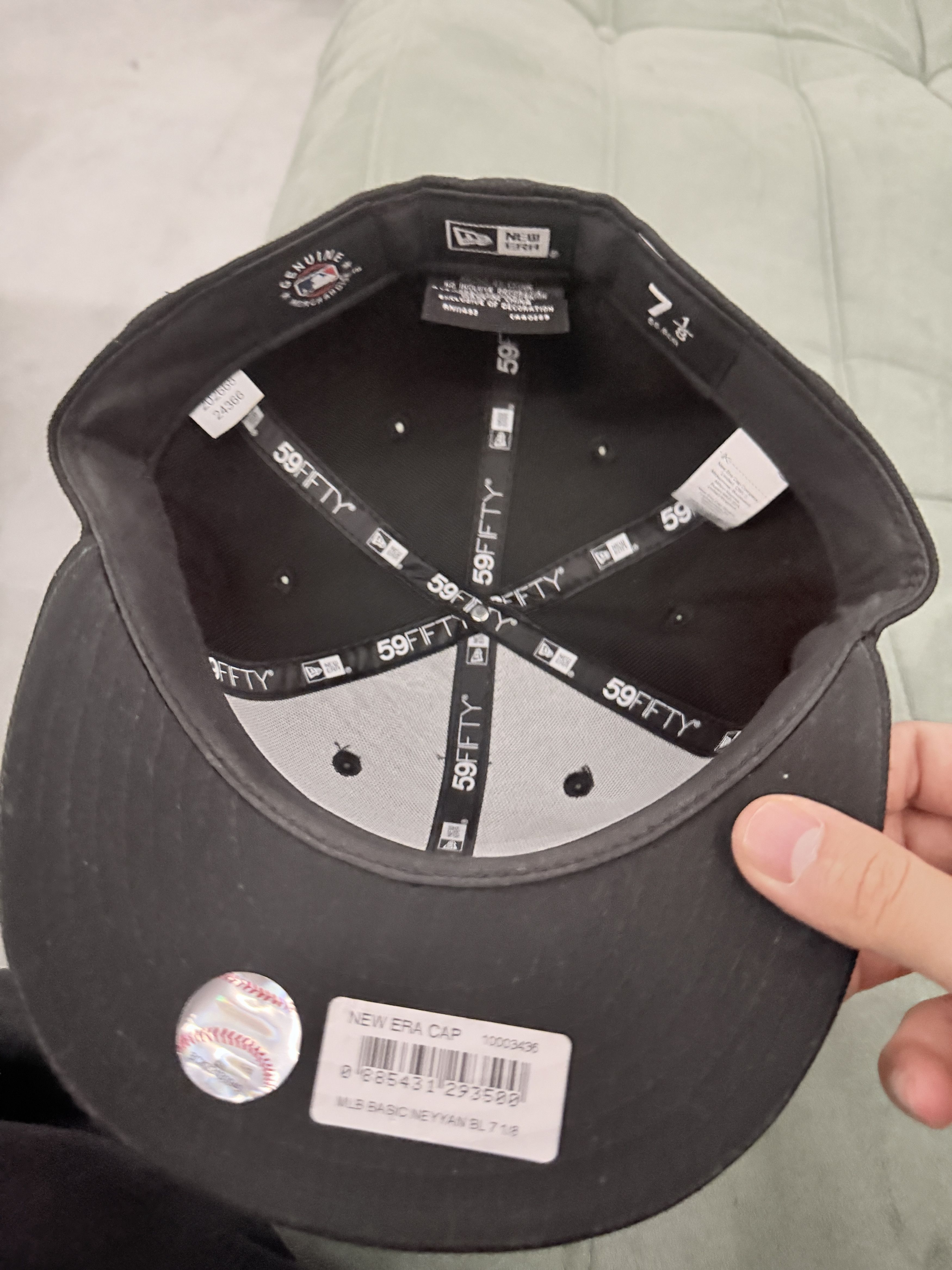 New Era New Era custom made NY pearls fitted cap 7 1/8 Size ONE SIZE - 2 Thumbnail