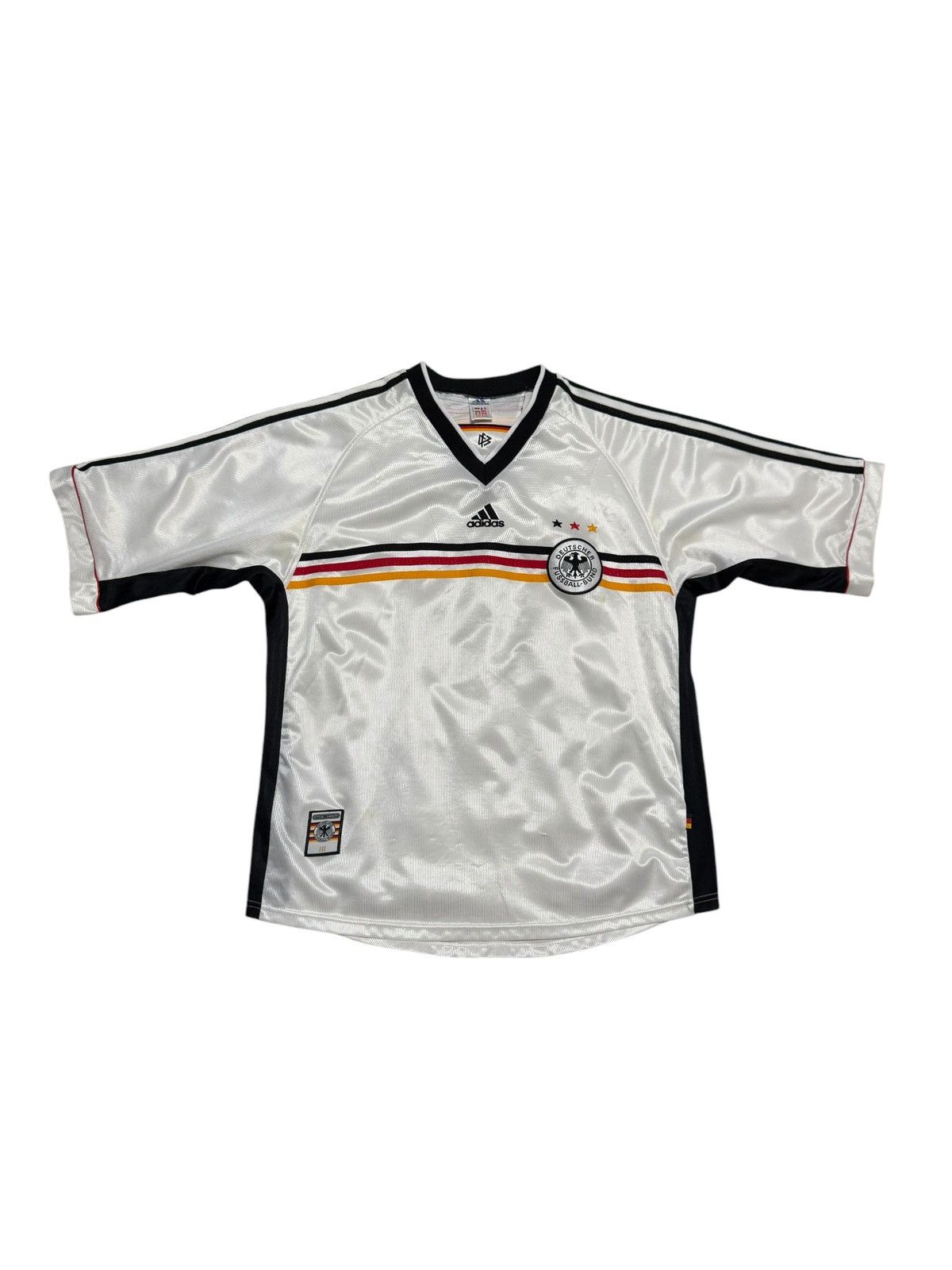 Adidas × Vintage Vintage 1999-2000 Germany adidas Soccer Jersey home Size US XL / EU 56 / 4 - 1 Thumbnail