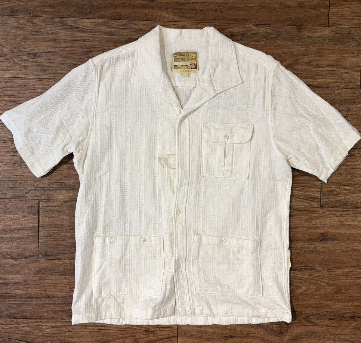 Aimé Leon Dore Lace Resort Shir white S Aime Leon Dore Aime Leon Dore Lace Resort Shirt Bright White Size