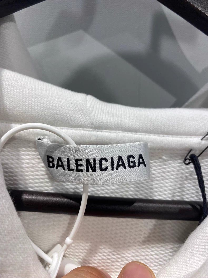 Balenciaga Balenciaga Classic Buckle Printed Logo Hoodie Size US S / EU 44-46 / 1 - 3 Thumbnail