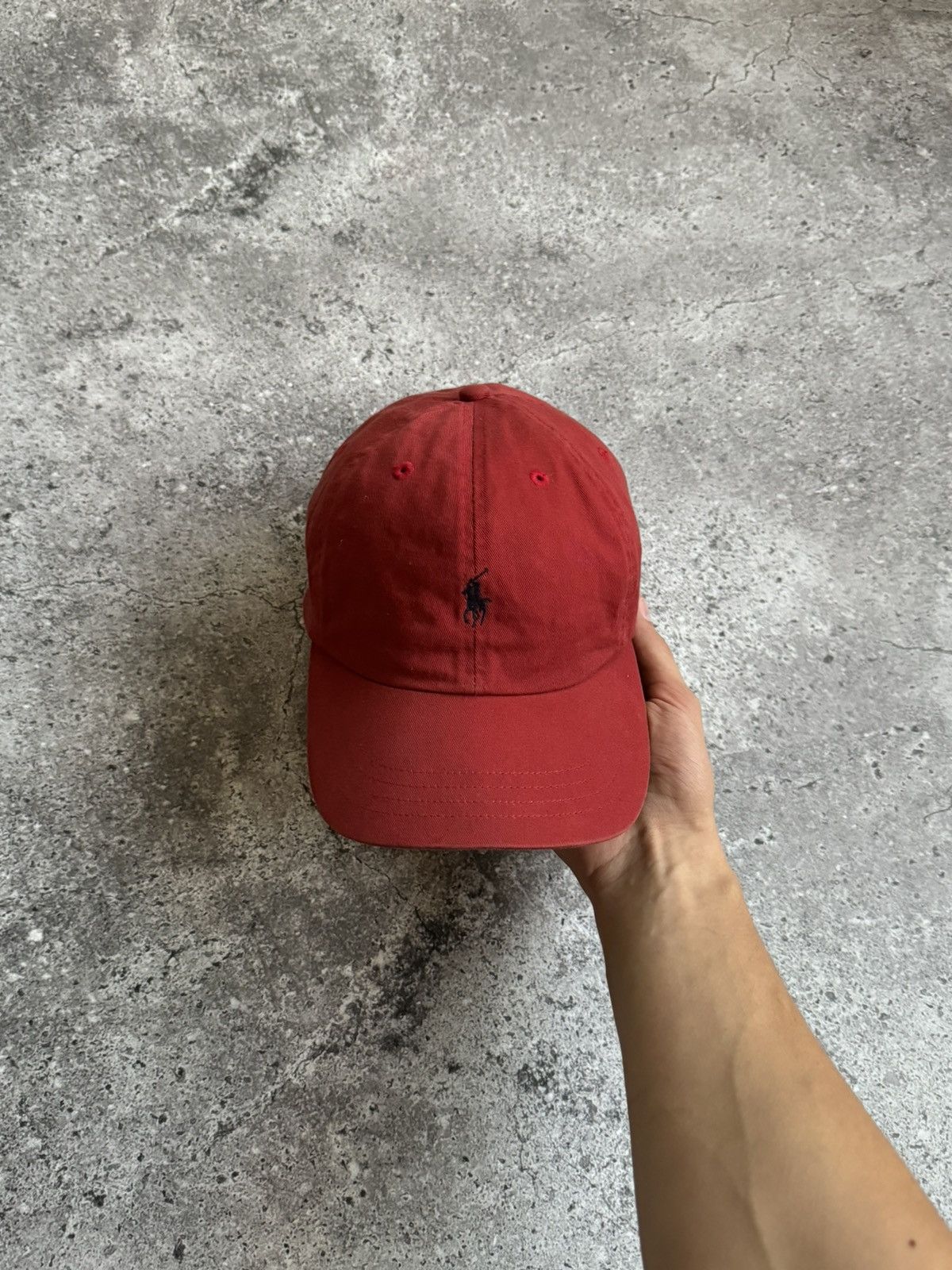 Polo Ralph Lauren × Vintage Vintage Polo Ralph Lauren Y2K red faded cap Size ONE SIZE - 1 Thumbnail