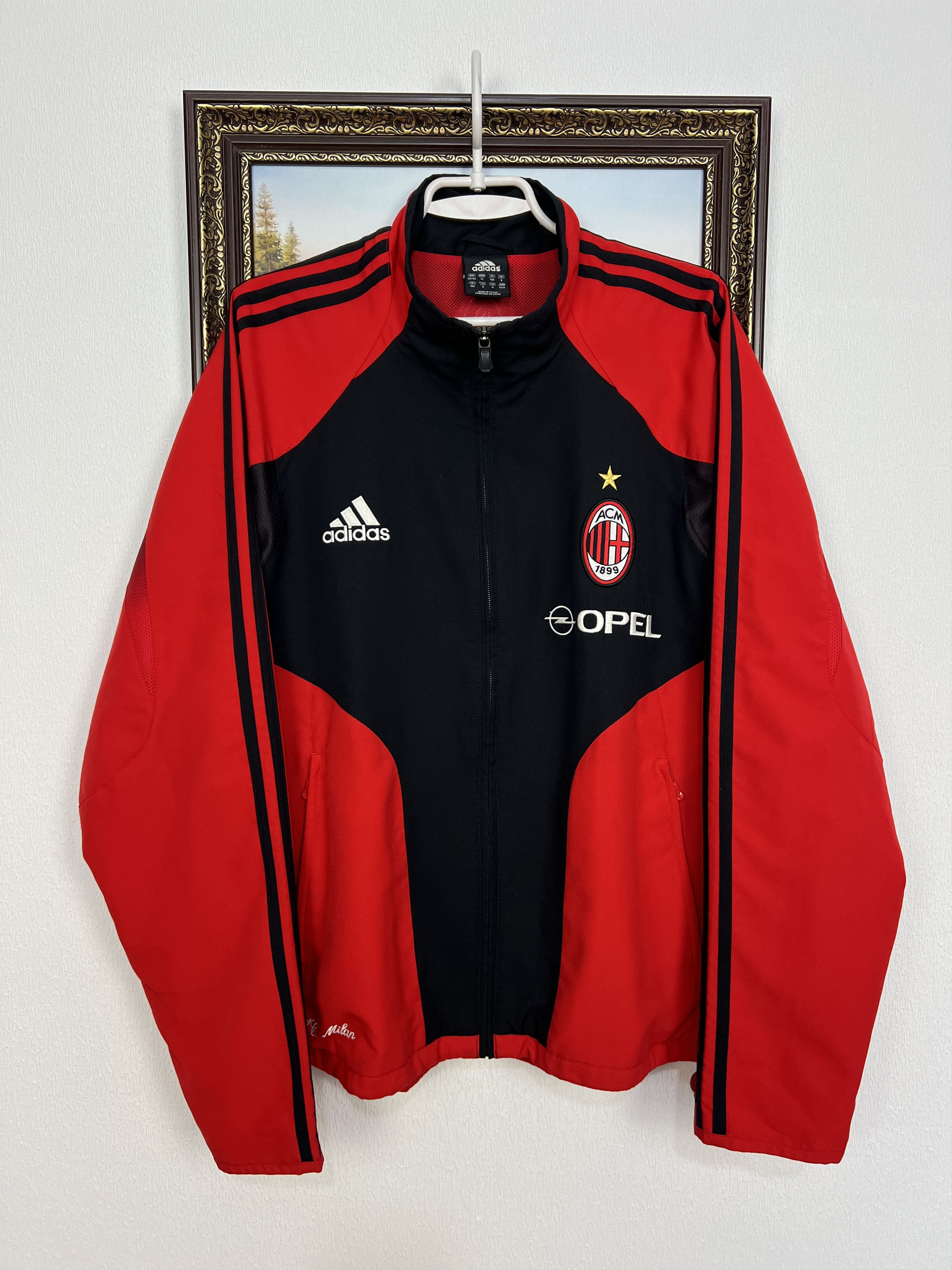 Adidas × Vintage Adidas AC Milan track jacket 2009 vintage red Y2K