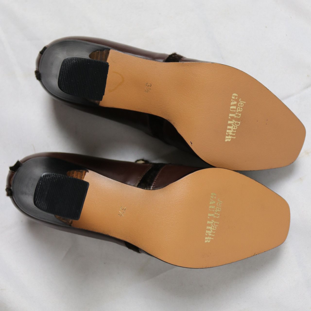 Jean Paul Gaultier × Vintage vintage Jean Paul Gaultier heeled loafers Size US 5.5 / IT 35.5 - 8 Thumbnail