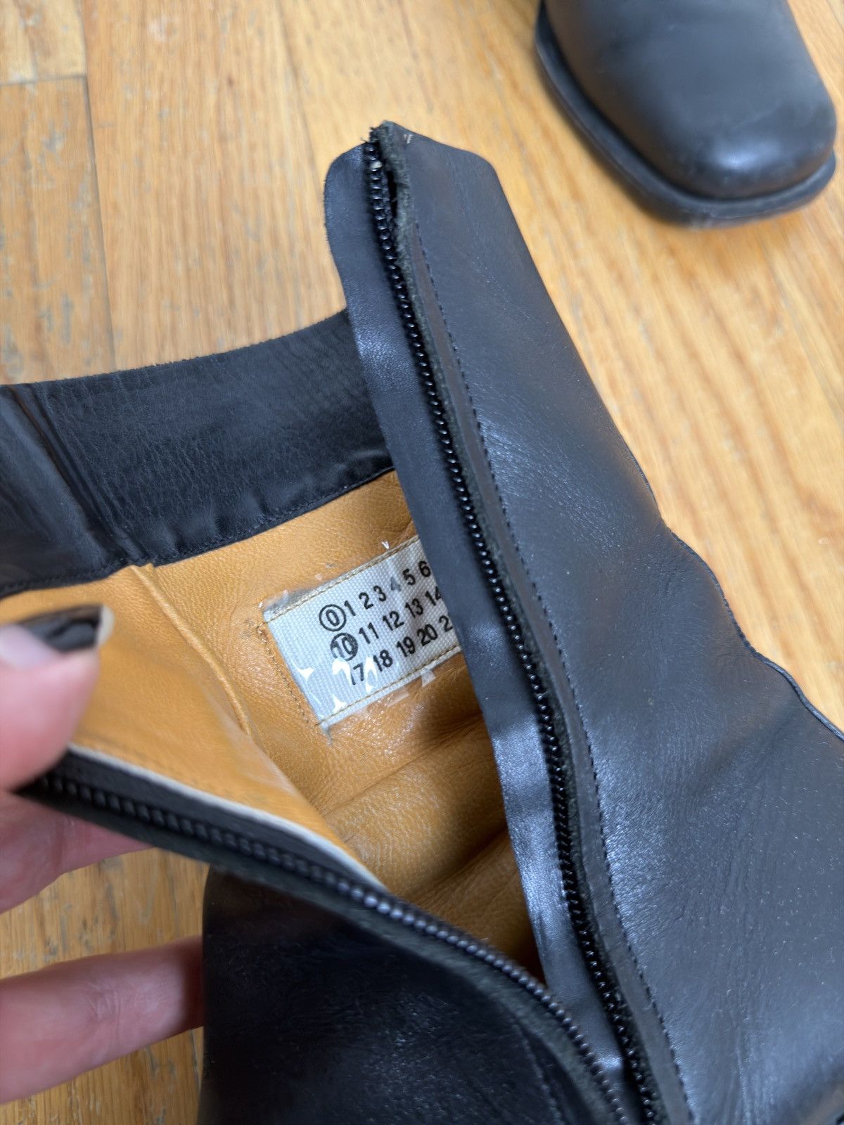 Maison Margiela Artisanal Square-Toe Boots c. 2002 Size US 7 / EU 40 - 7 Thumbnail