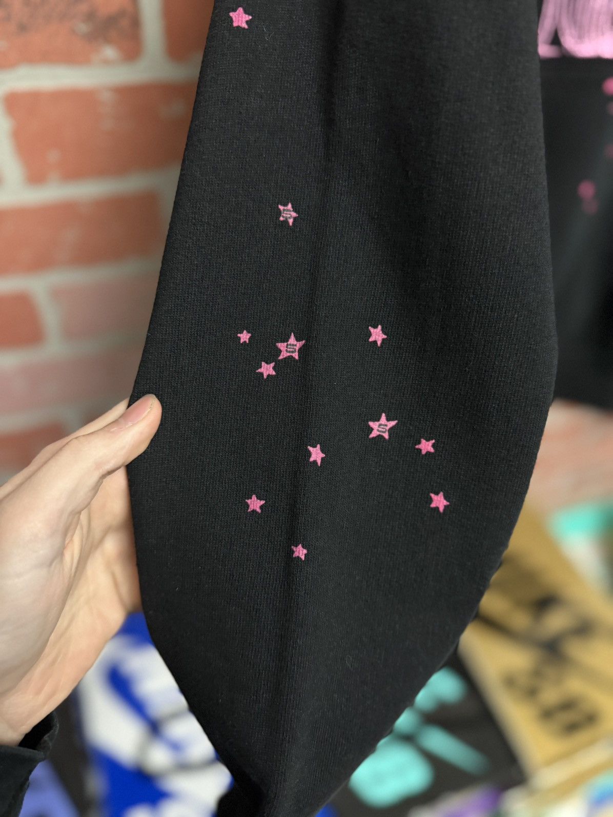 Sp5der Sp5der Woldside Pink Black Hoodie Size XS (NEW) Size US XS / EU 42 / 0 - 7 Thumbnail