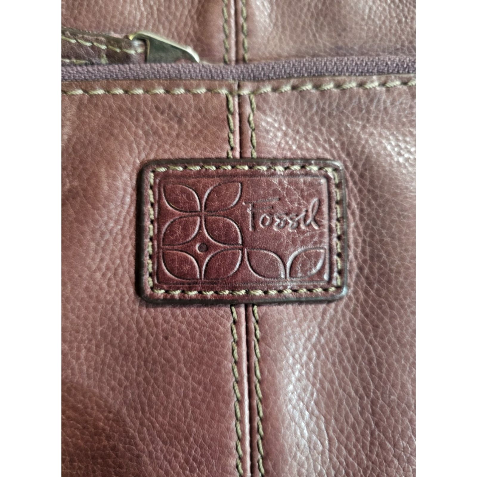 Fossil VINTAGE Fossil Crosstown Organizer Crossbody Bag Brick Red Size ONE SIZE - 2 Thumbnail