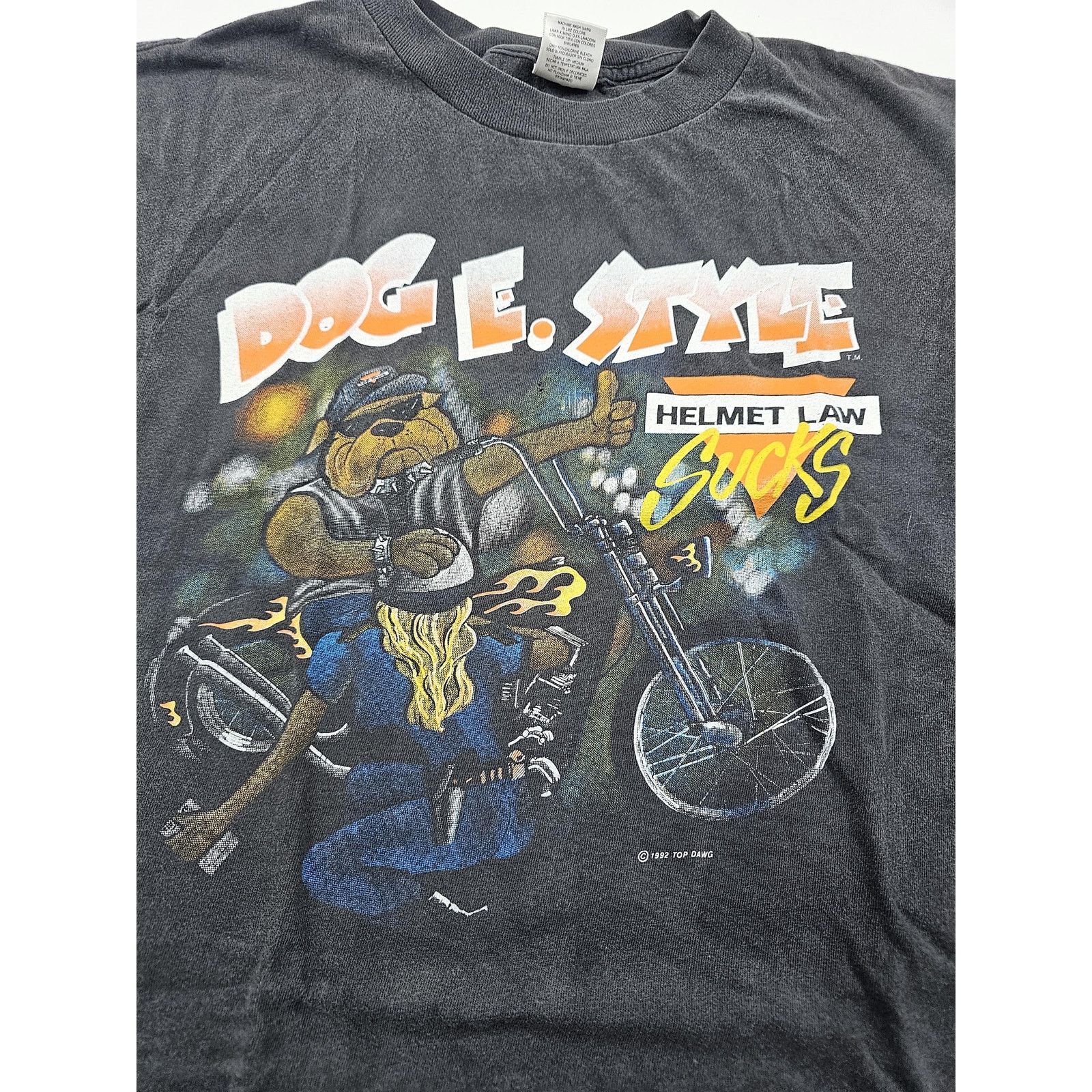 Other Dog E Style Biker Helmet Laws Suck L Black Top Dawg Murina Size US L / EU 52-54 / 3 - 2 Thumbnail