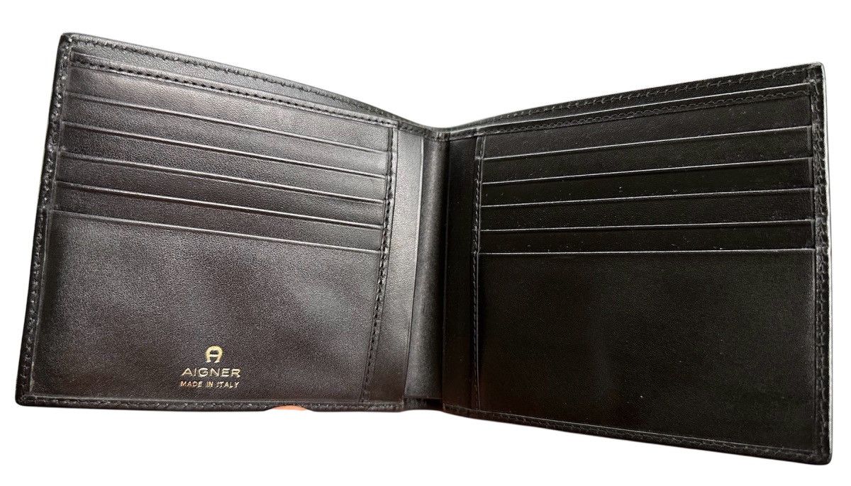 Aigner 💯 AUTHENTIC AIGNER MENS BIFOLD LEATHER WALLET Size ONE SIZE - 3 Thumbnail