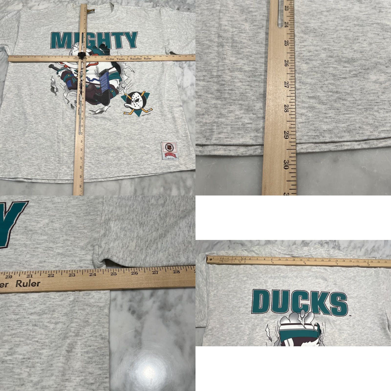 Vintage VINTAGE Mighty Ducks Shirt XL Nutmeg NHL Double Sided Single Stitch USA Mens Size US XL / EU 56 / 4 - 8 Thumbnail