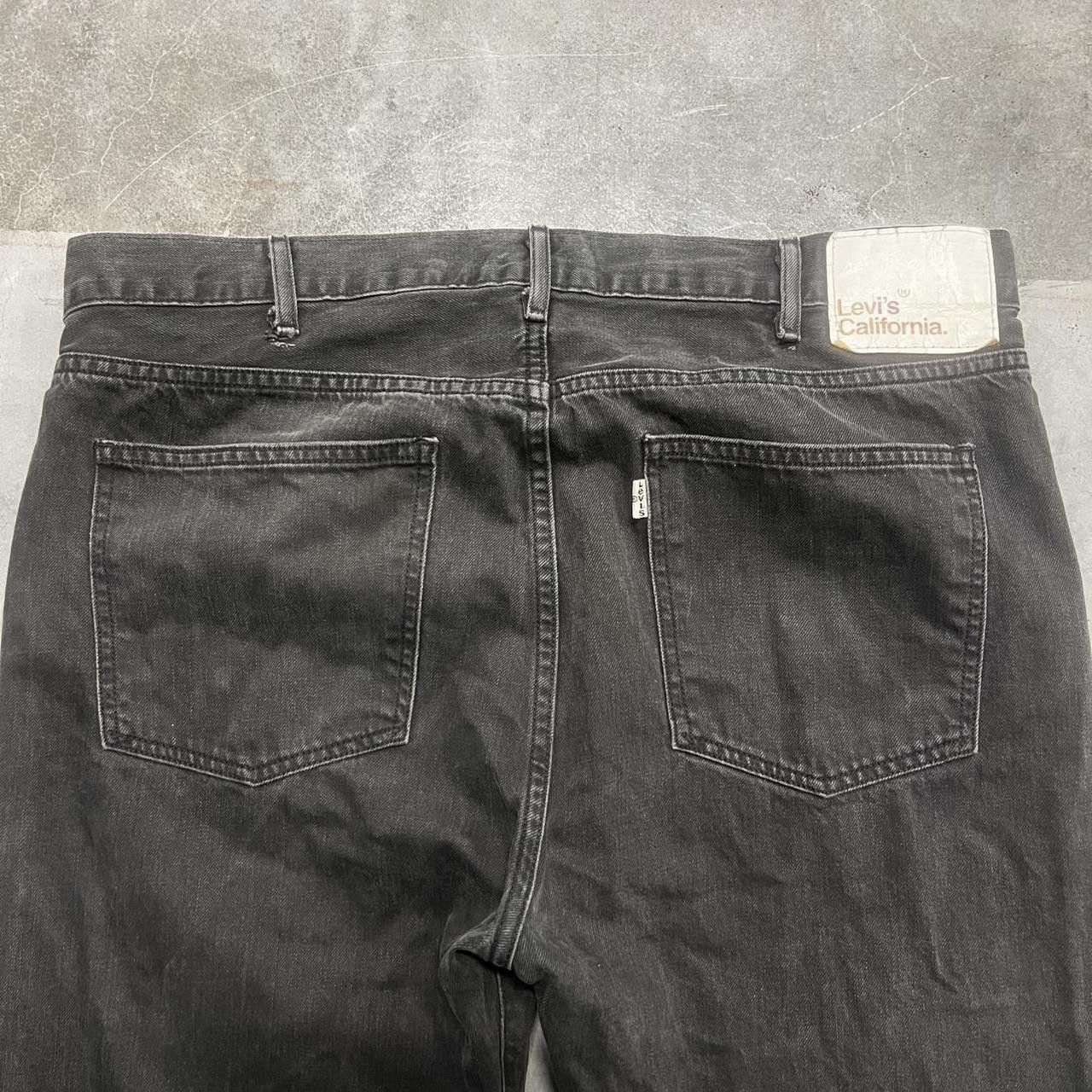Levi's Vintage Y2K/2000s Levis California White Tab Grunge Black Denim Jeans! Size US 38 / EU 54 - 7 Thumbnail