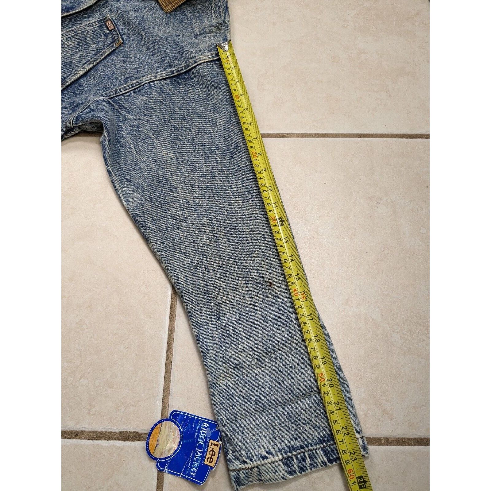 Lee Vtg NWT Lee Denim Rider Jacket Long Railroad Farm Chore Coat Size US M / EU 48-50 / 2 - 14 Thumbnail