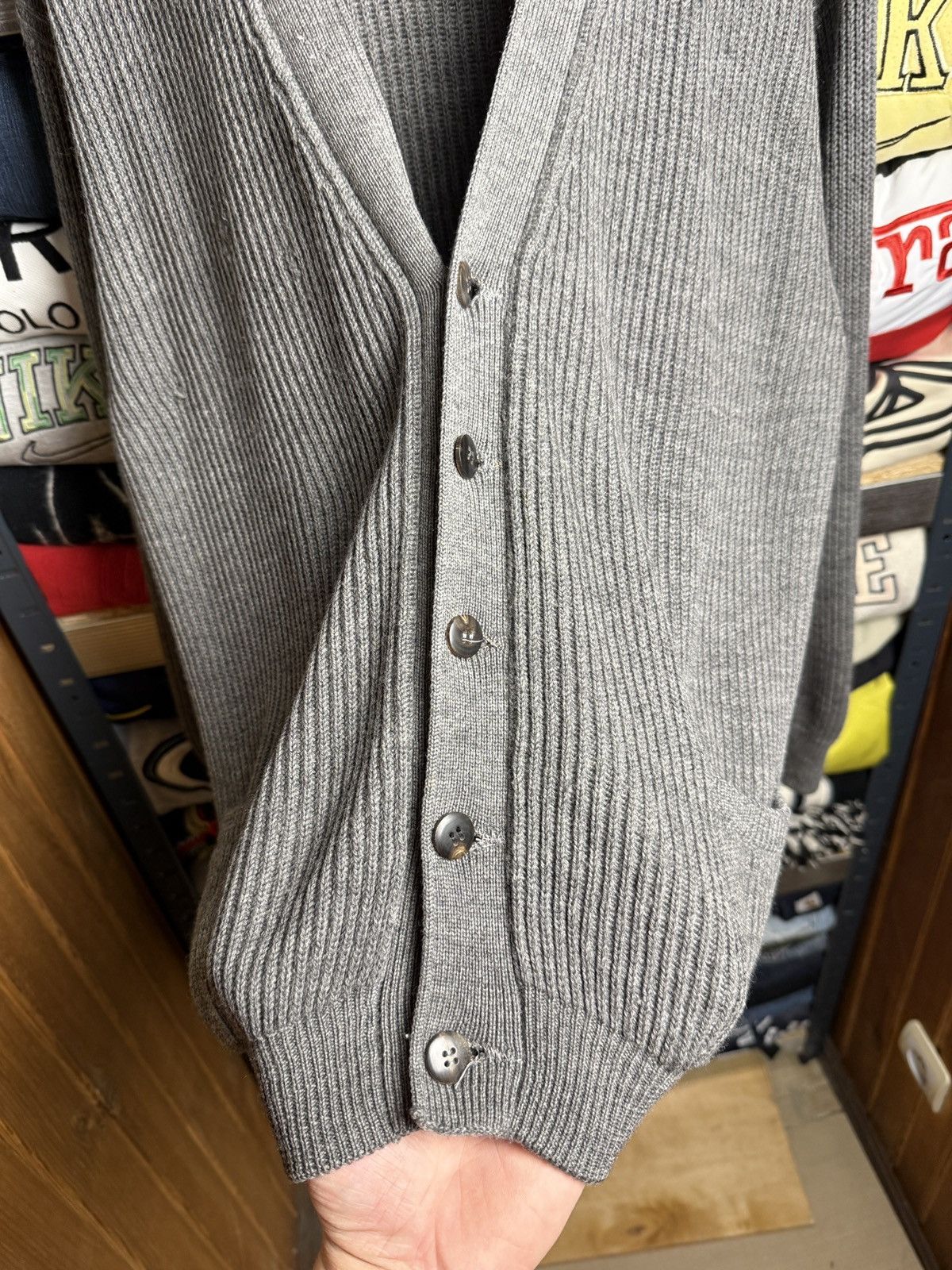 Alfred Dunhill Dunhill 100% Wool Cardigan Luxury Size US XL / EU 56 / 4 - 7 Thumbnail
