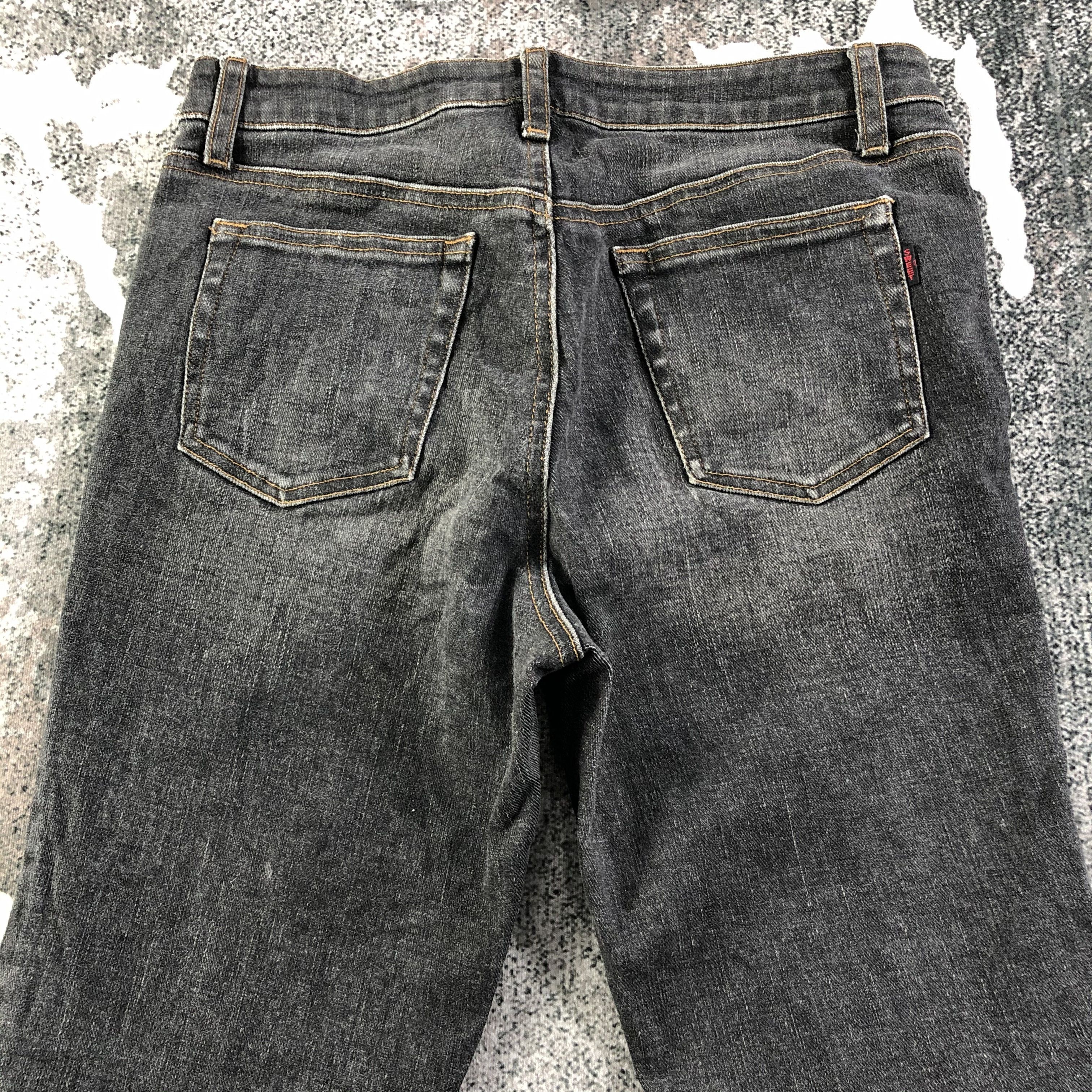 Japanese Brand Sweet Camel Jeans Faded Black Flare Denim KJ1736 Size 28" / US 6 / IT 42 - 4 Thumbnail