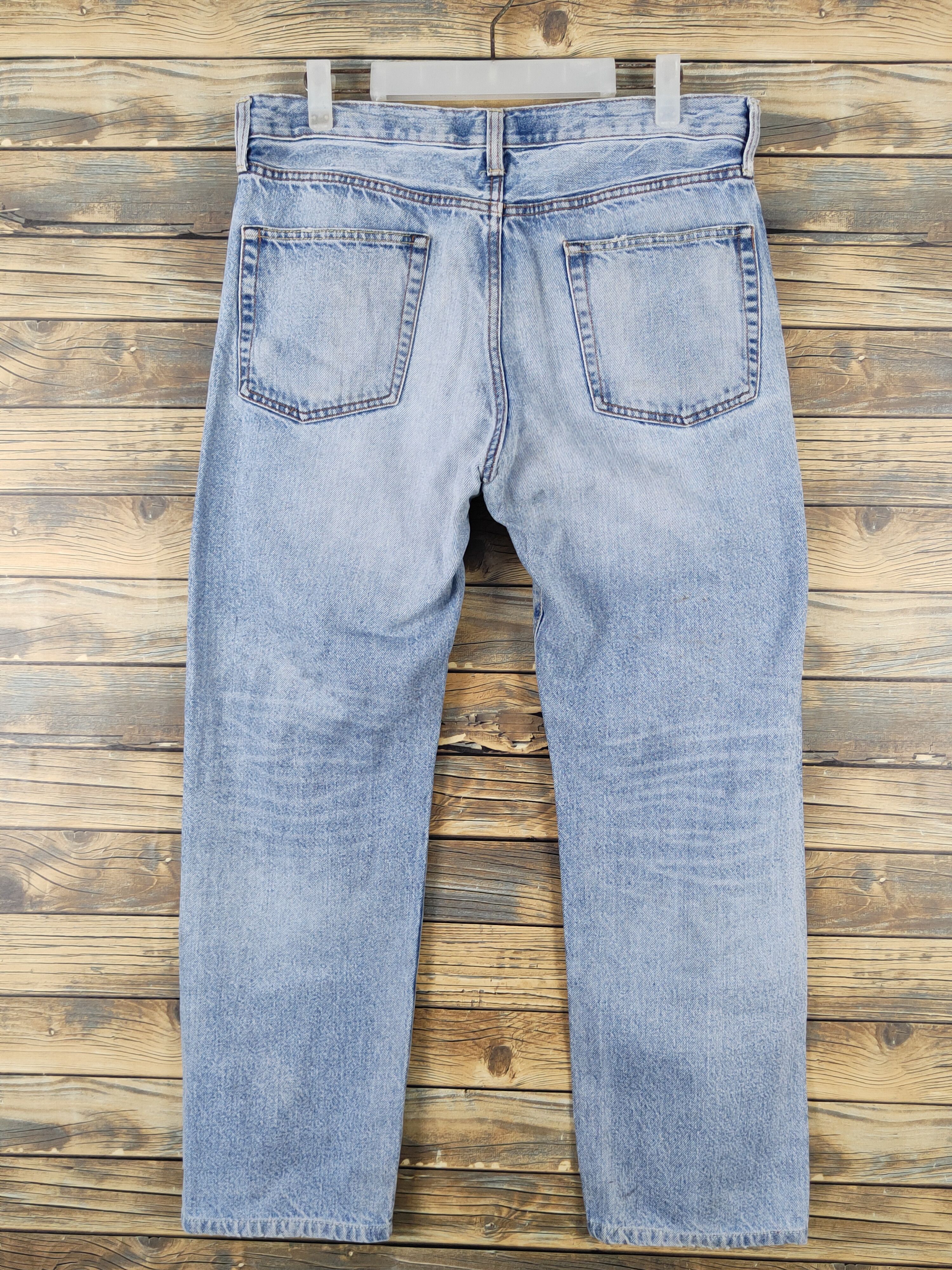 GU GU Light Blue Distressed Ripped denim Jeans #W1598 Size US 32 / EU 48 - 8 Thumbnail