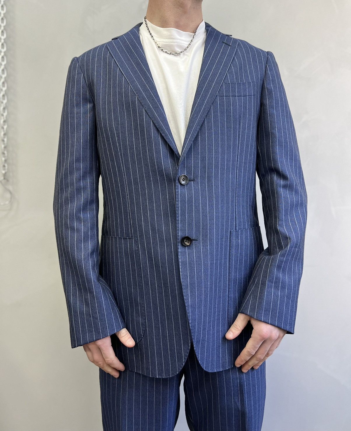 Designer × Suitsupply SUITSUPPLY Blazer/pants suit HAVAna Navy blue Wool EU50 Size 50R - 5 Thumbnail