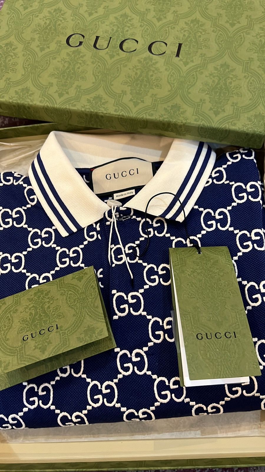 Gucci GG Stretch Cotton Gucci Polo Shirt Size US S / EU 44-46 / 1 - 4 Thumbnail