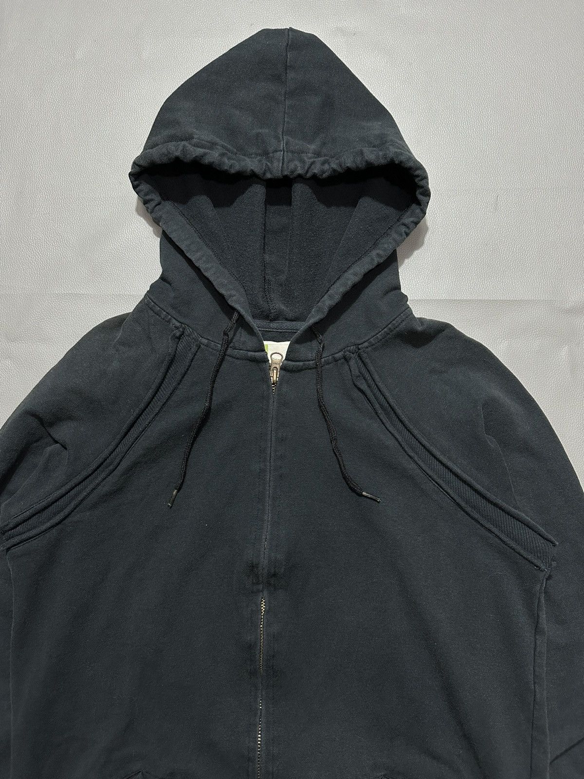 20471120 DISTRESSED ZIP HOODIE BALENCIAGA RAF SIMONS IFSIX LGB STYLE Size US S / EU 44-46 / 1 - 2 Thumbnail
