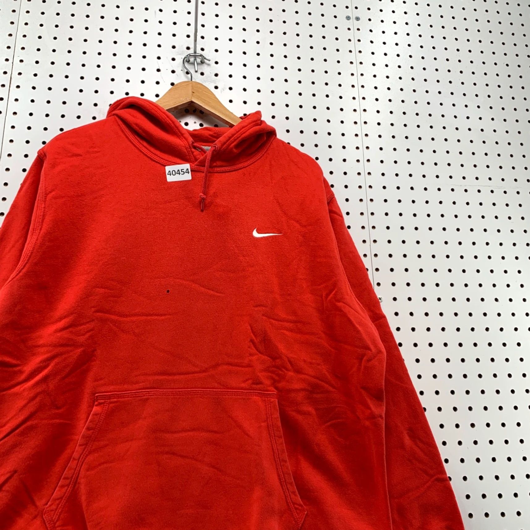 Nike VINTAGE Nike Hoodie Sweatshirt Mens XL Orange White Swoosh Pullover Dressed Up 90s Size US XL / EU 56 / 4 - 7 Thumbnail
