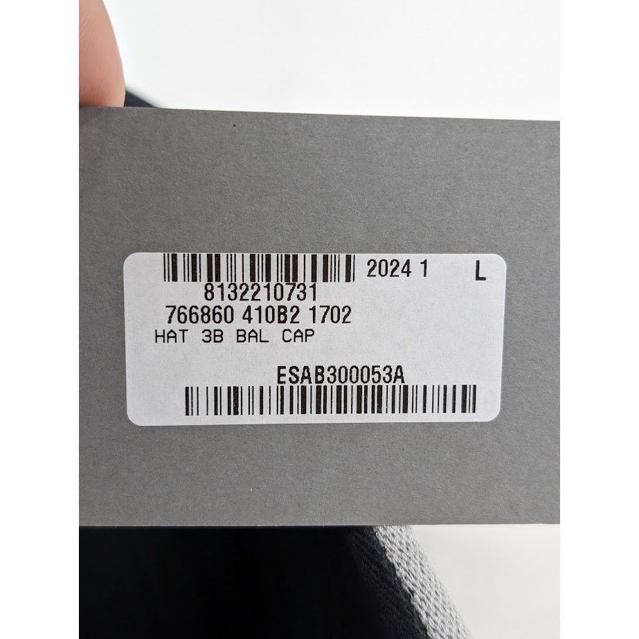 Balenciaga o1rshd1 Size: L / 3B Baseball Cap / Hat in Black/White Size ONE SIZE - 17 Thumbnail