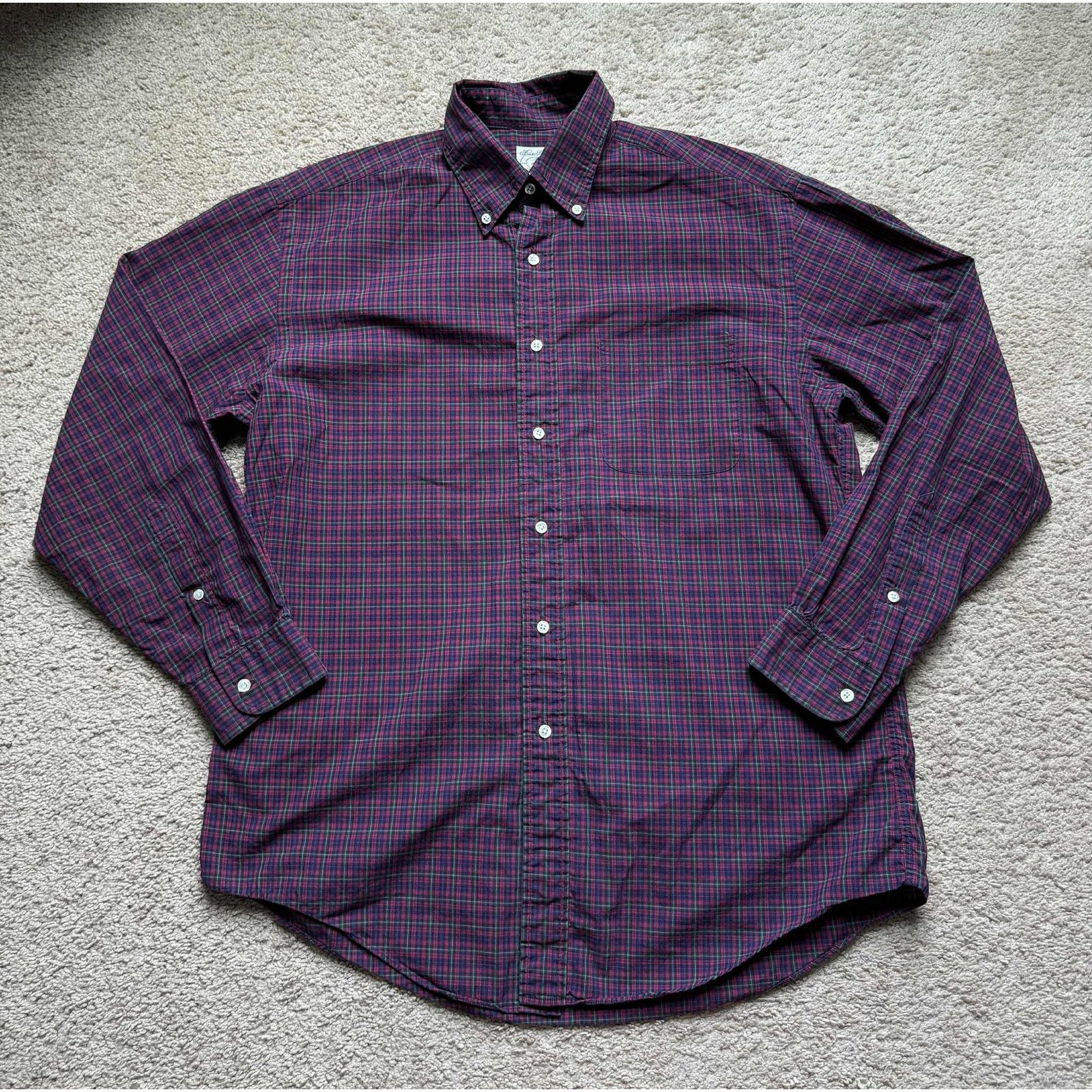Brooks Brothers Brooks Brothers Button-Down Sport Shirt Purple Men's Size M Size US M / EU 48-50 / 2 - 1 Thumbnail