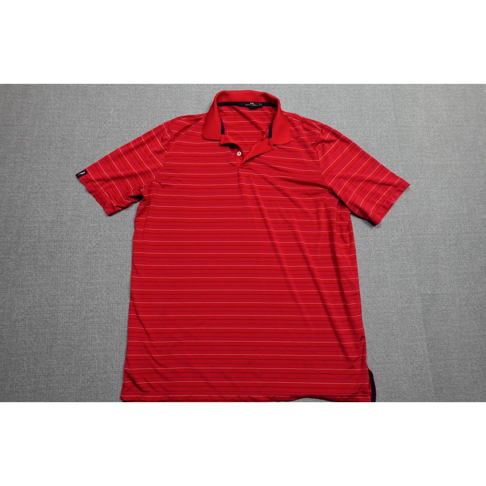 Ralph Lauren RLX Ralph Lauren Polo Shirt Mens XL Red Stripe Golf Performance Stretch Short Sleeve Shirt Size US XL / EU 56 / 4 - 3 Thumbnail