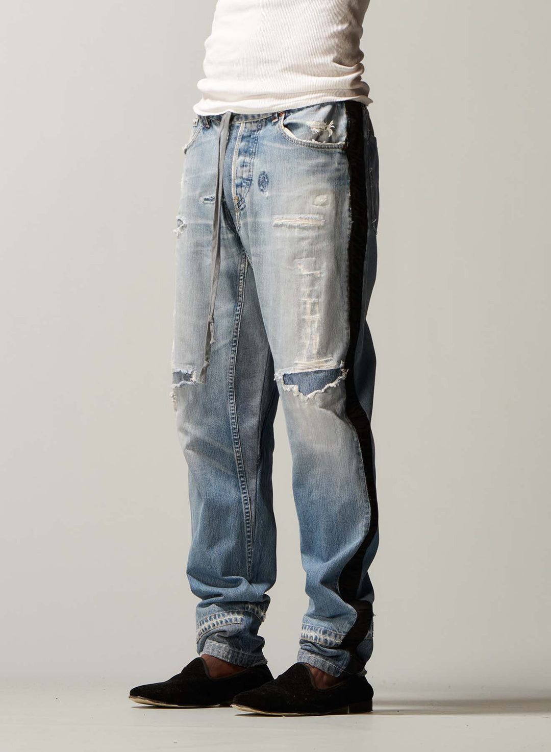 Greg Lauren $1250 Greg Lauren Tux Denim Lounge Pant Jeans Size US 42 / EU 58 - 2 Thumbnail