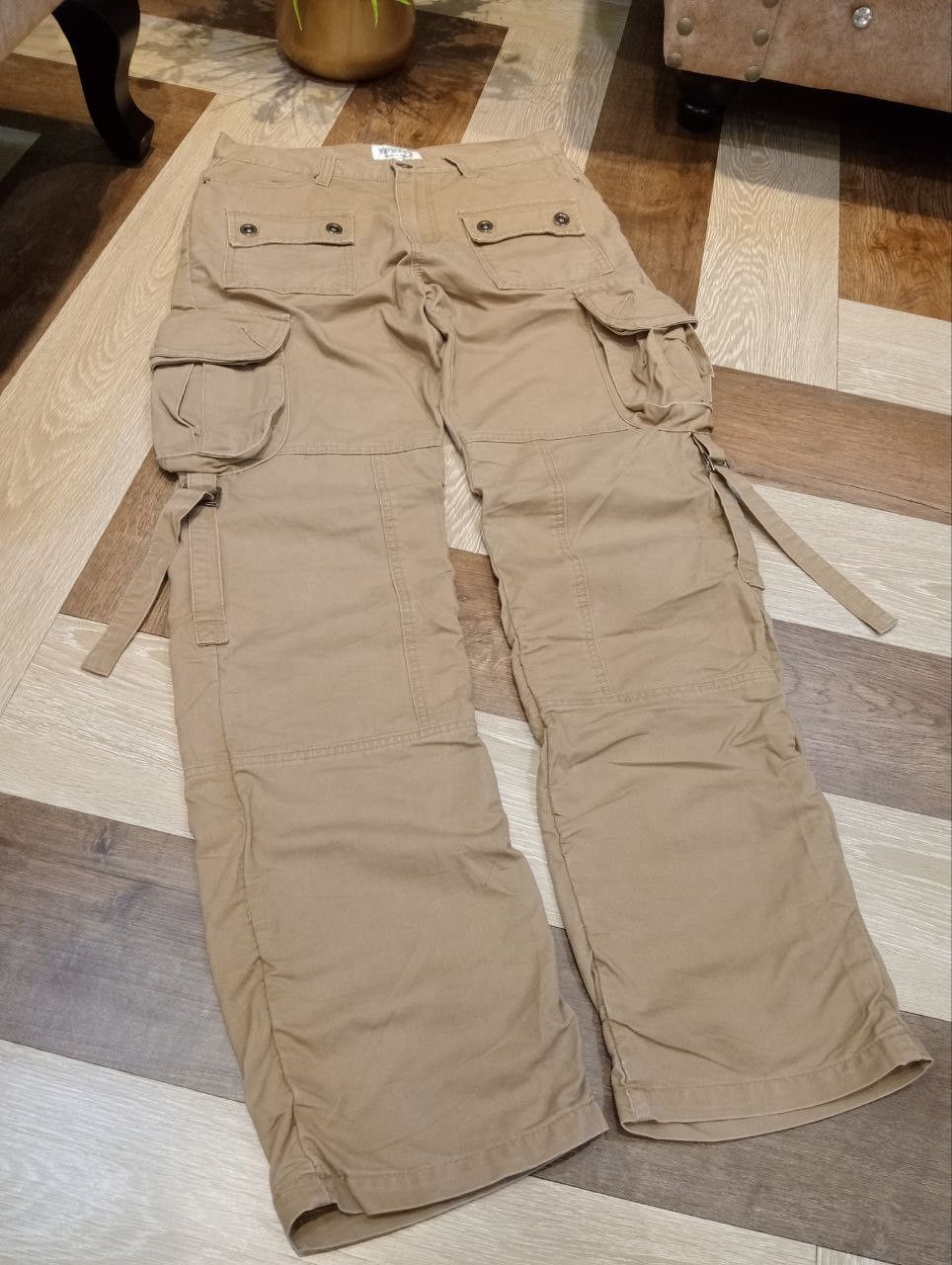 LOWBOX LOWBOX JAPAN MULTIPOCKET WRINKLE BANDAGE PANTS Size US 32 / EU 48 - 3 Thumbnail