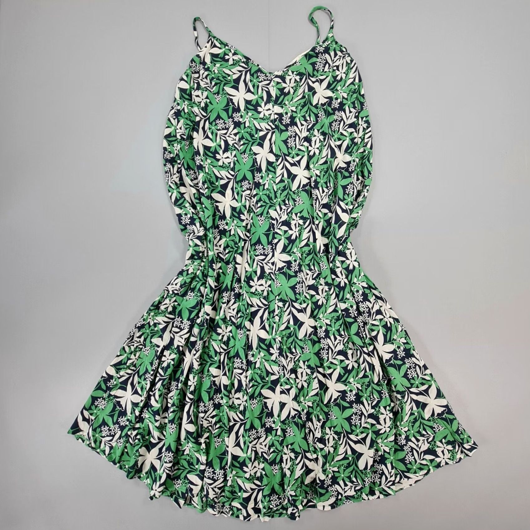 Velvet Velvet by Graham & Spencer Womens Dress Green Small Floral Midi Challis Size S / US 4 / IT 40 - 3 Thumbnail