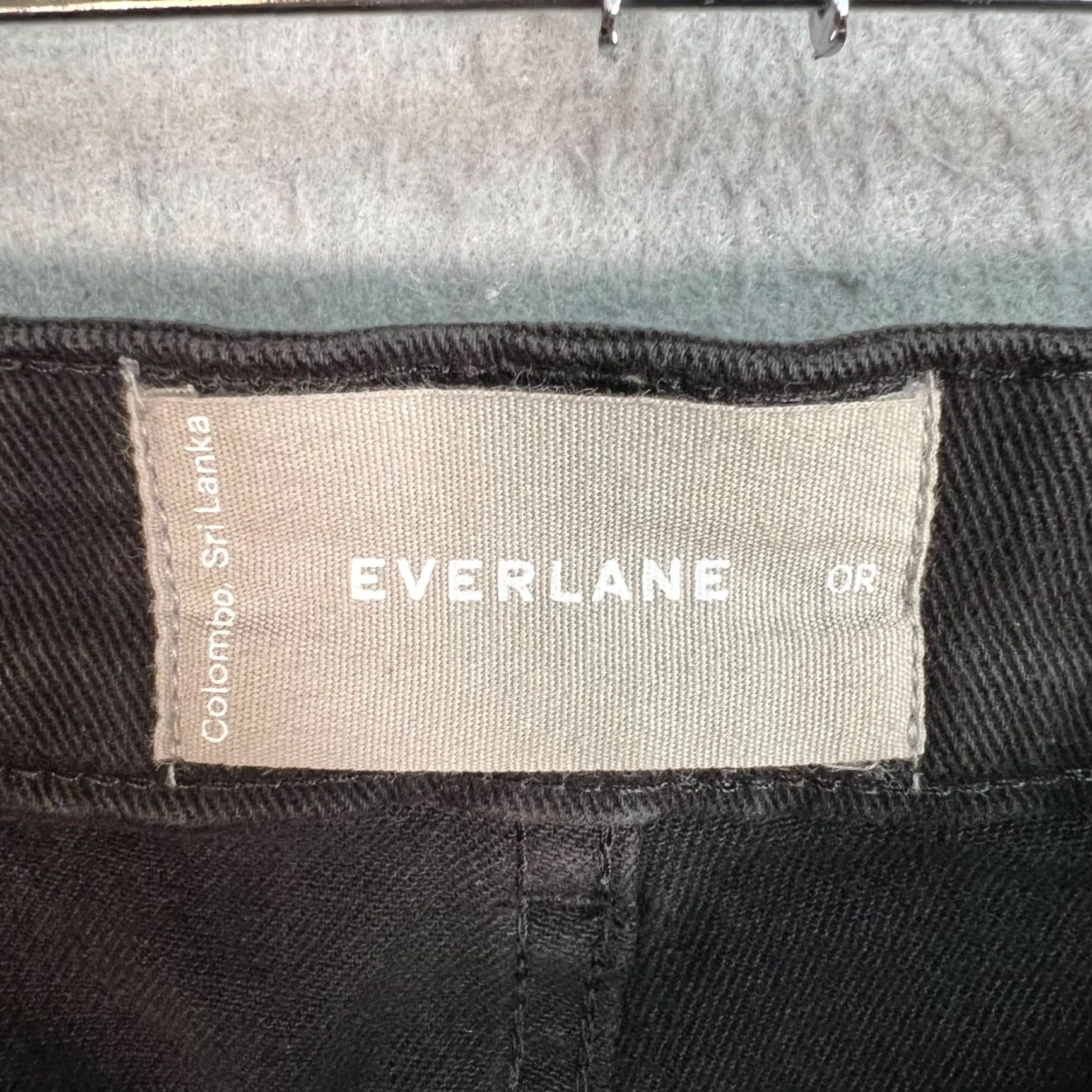 Everlane Everlane Womens 0 Black Organic Cotton Blend Cropped Wide-Leg Pants Size 25" / US 0 / IT 36 - 3 Thumbnail