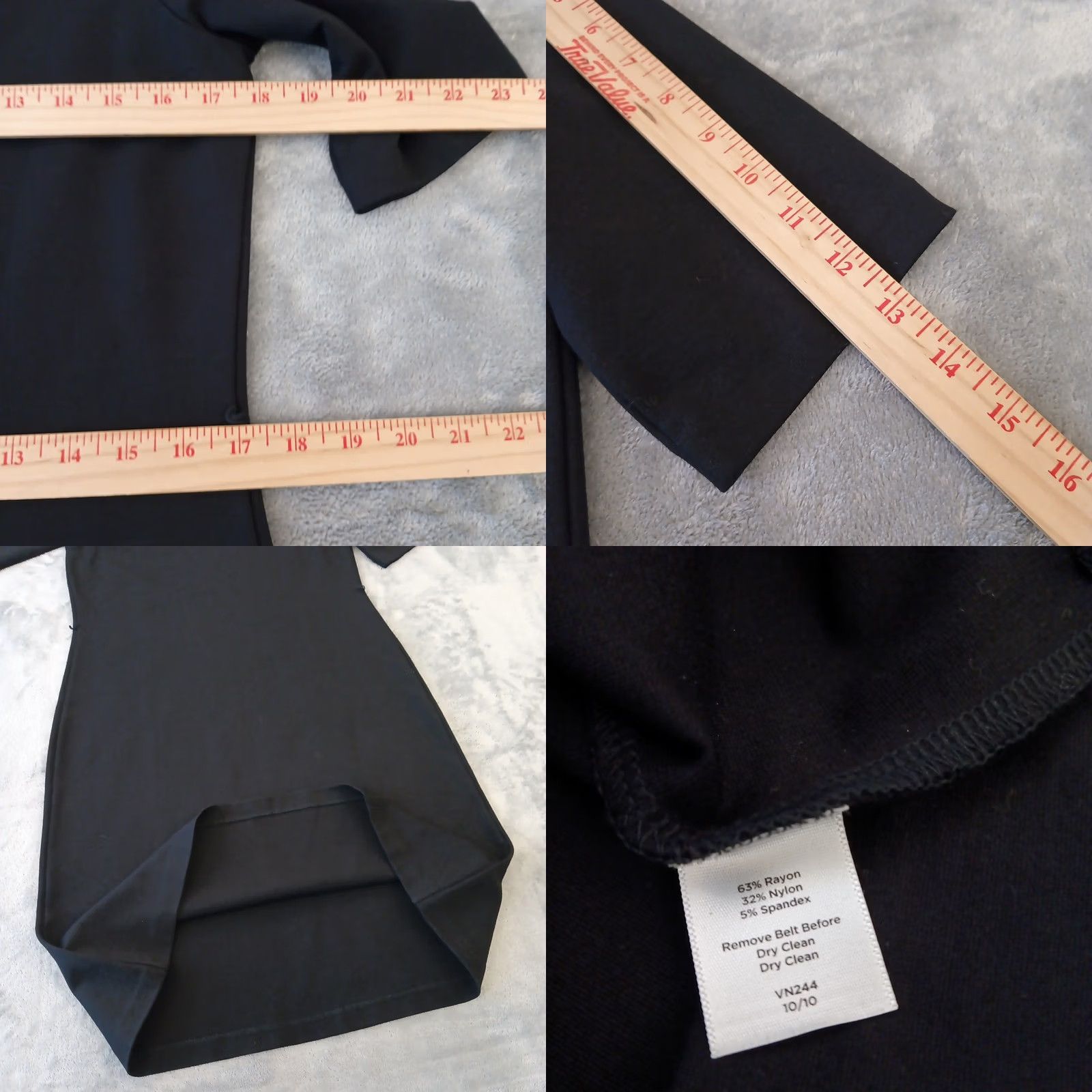 Talbots Talbots Sheath Dress Size 8 Black Short Sleeve Pullover Midi - Vintage (No) Size M / US 6-8 / IT 42-44 - 8 Thumbnail