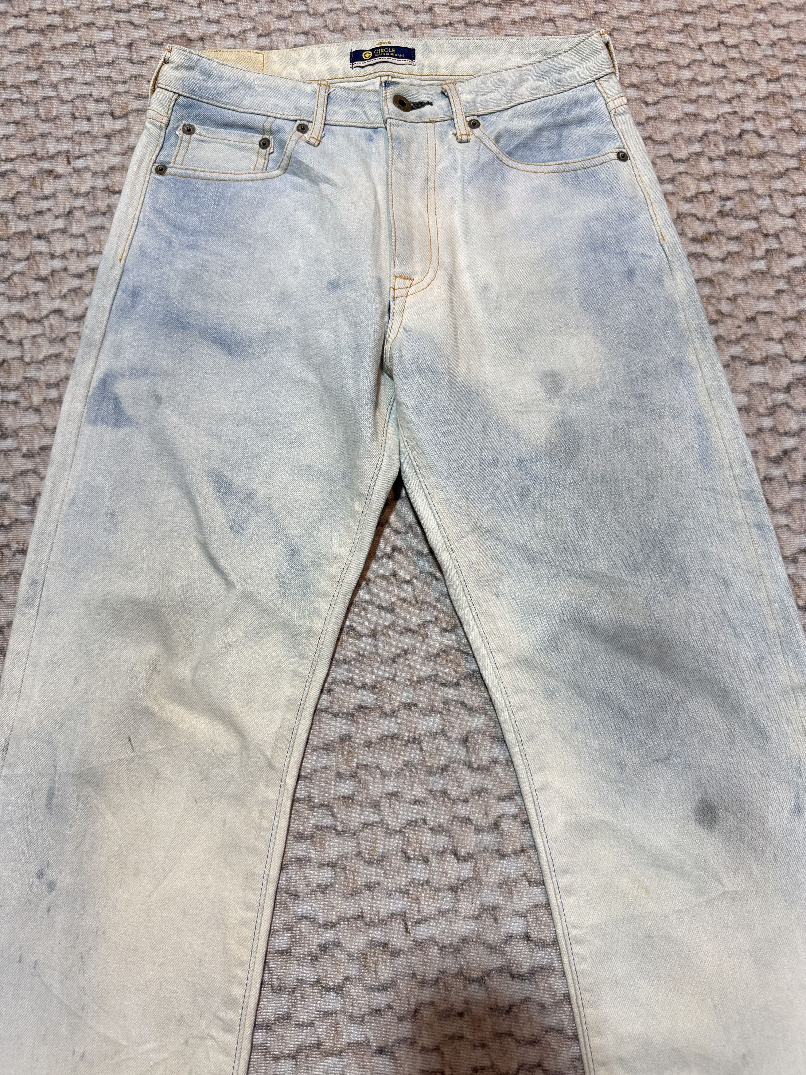 Japan Blue Jeans Japan Blue Jeans Circle Selvadge Ankle Cut Acid Wash Jeans Size US 26 / EU 42 - 4 Thumbnail