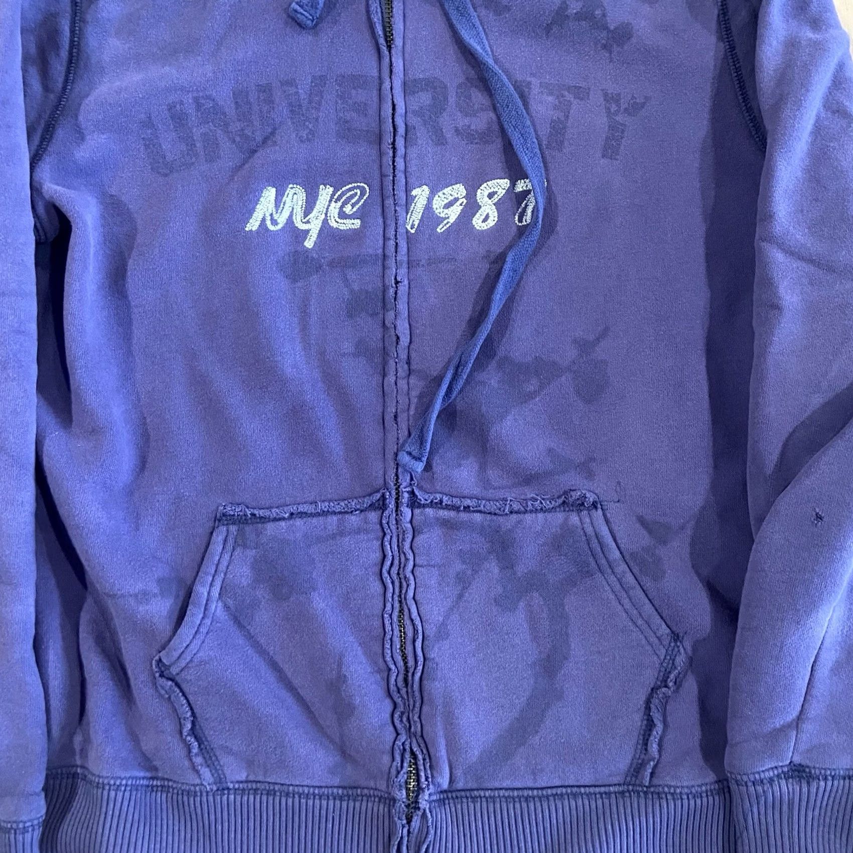 Mossimo Purple Mossimo Hoodie L Regular Zip Full Zip Women 90s Gothic Grunge Love Festival Fall Winter Spring Purple Size L / US 10 / IT 46 - 2 Thumbnail