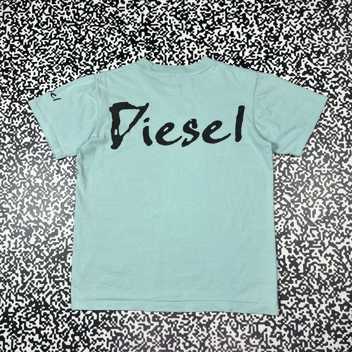 Diesel Vintage 90s Diesel Japanese Big Logo Abstract Print T-shirt Size M / US 6-8 / IT 42-44 - 5 Thumbnail