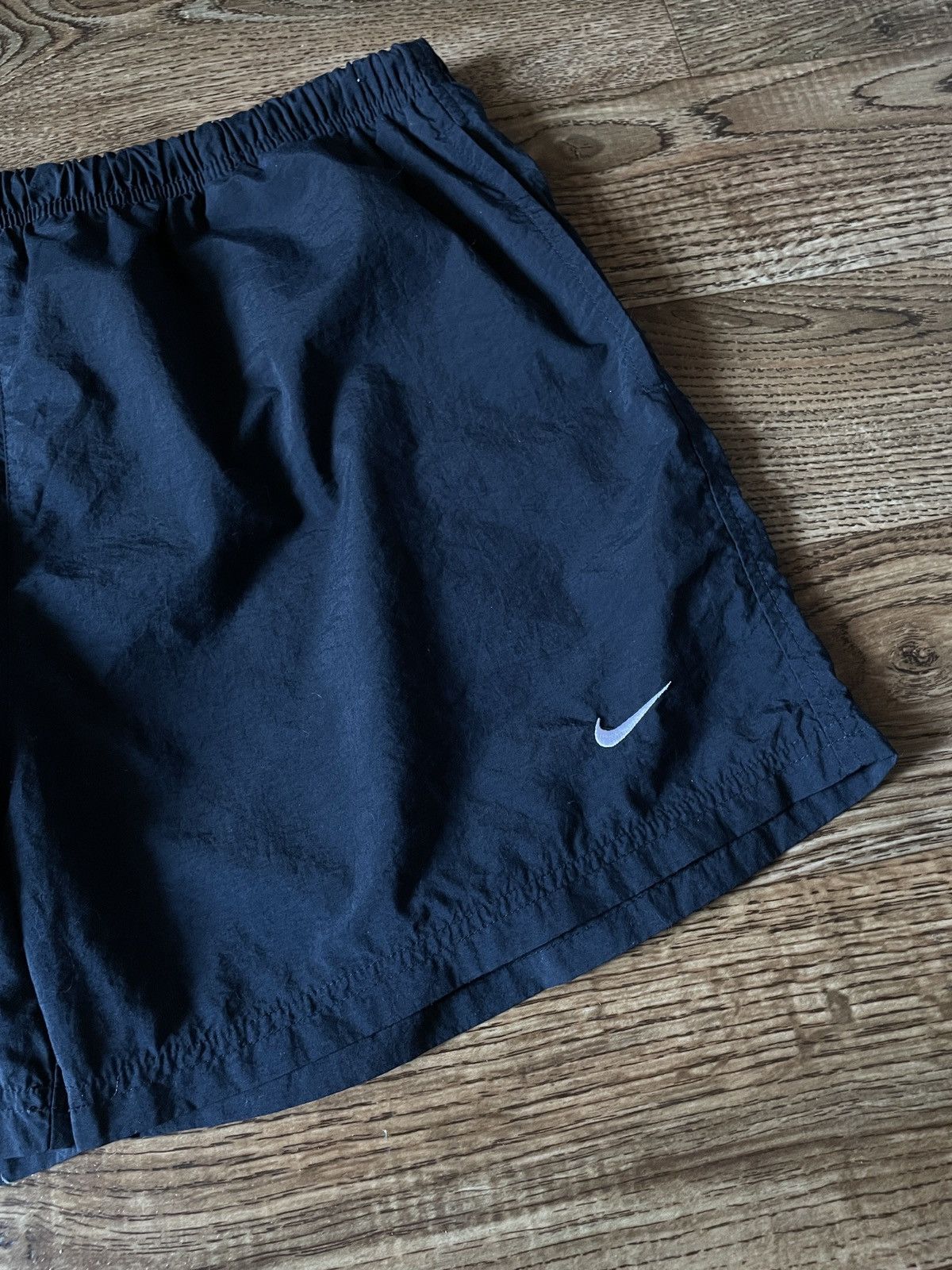 Nike Vintage Nike Shorts Nylon Swoosh Logo Drill Y2K Size US 34 / EU 50 - 3 Thumbnail