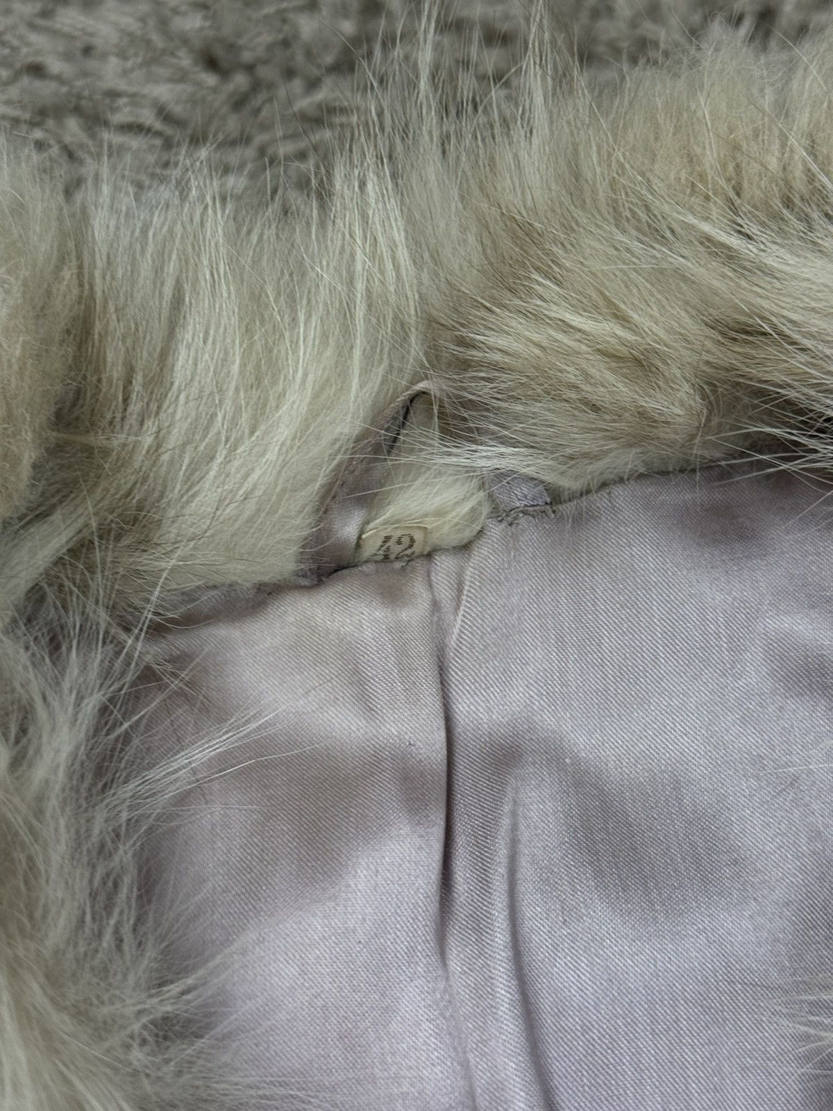 Sagafurs Vintage rare white Fox natural fur coat original luxury item Size S / US 4 / IT 40 - 2 Thumbnail