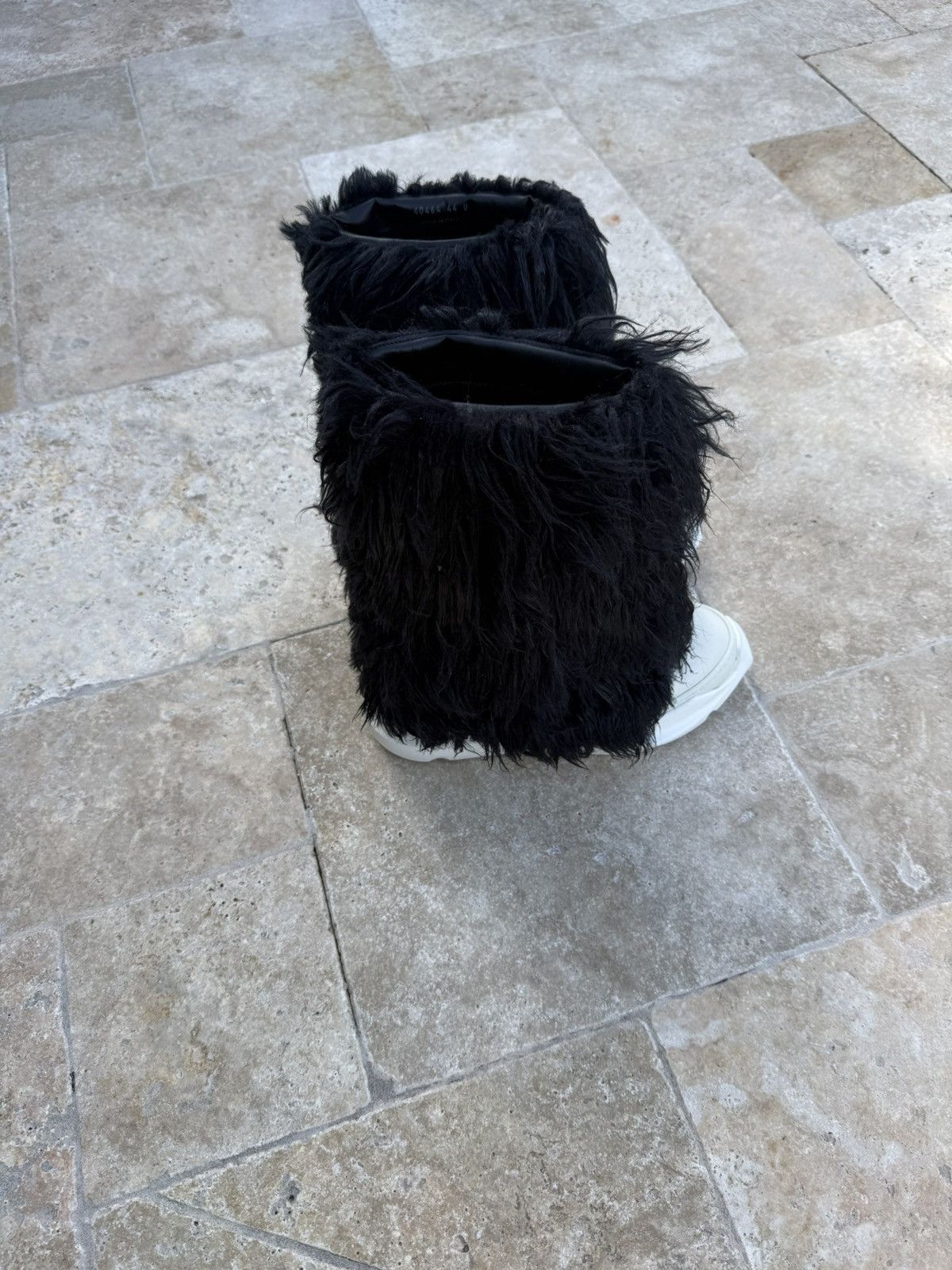 Rick Owens Rick Owens DRKSHDW Faux-Fur Fogachine Boots Size US 11 / EU 44 - 4 Thumbnail