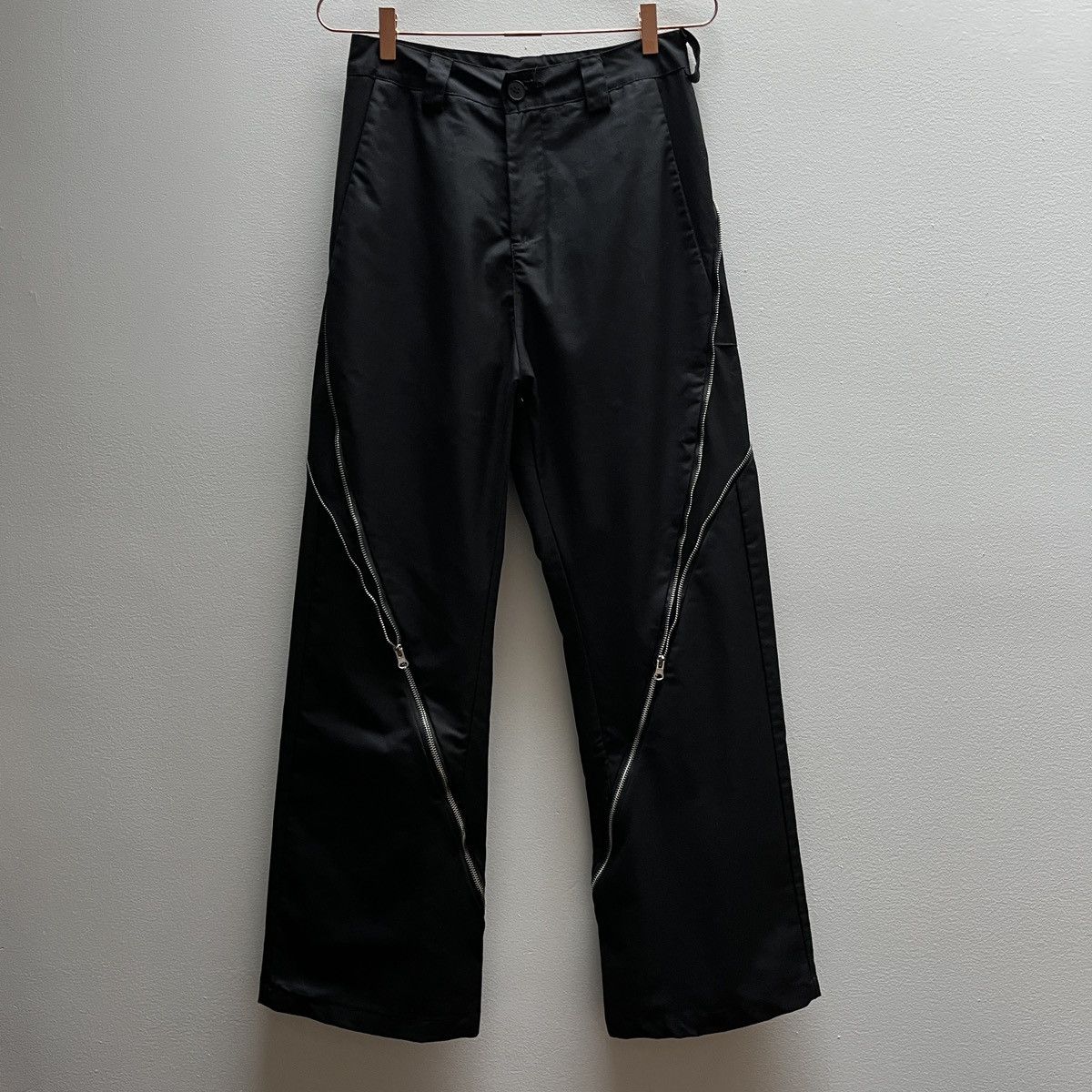 Other Futuristic Wide Leg Zipper Pants (unisex) Size US 28 / EU 44 - 4 Thumbnail
