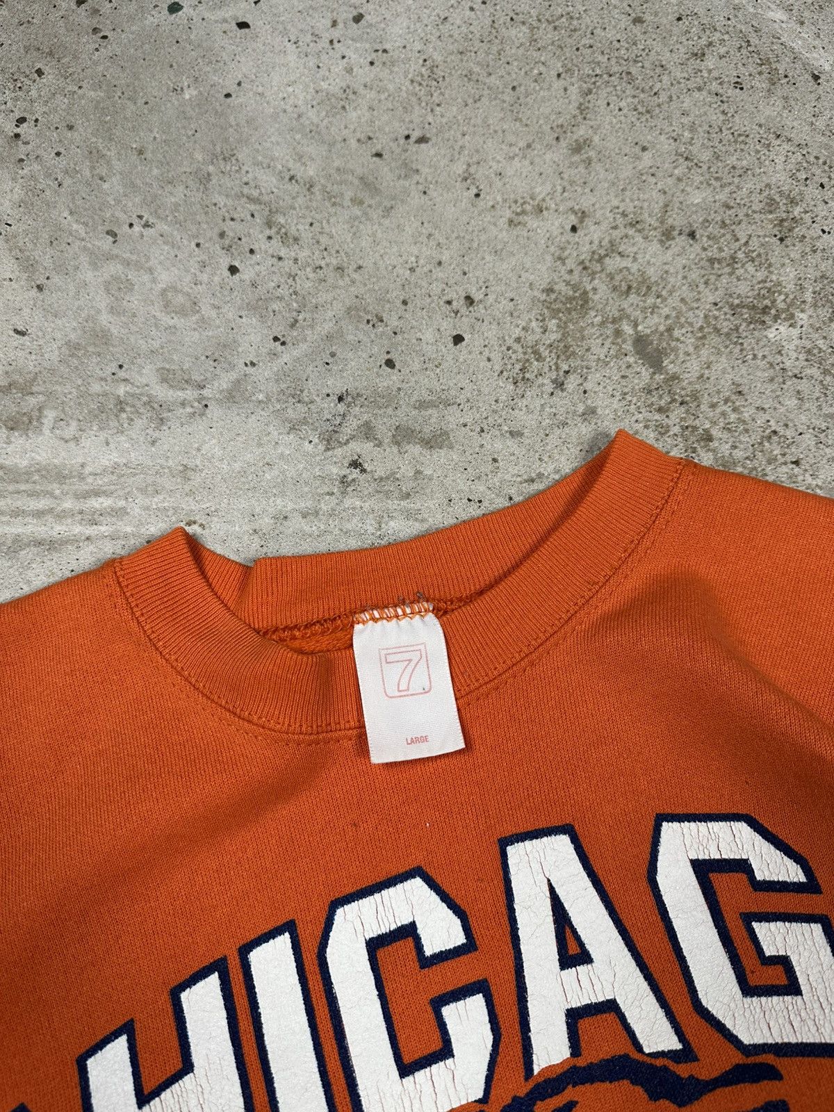 Logo 7 Vintage 90s Chicago Bears NFL Orange Crewneck Sweatshirt Size US L / EU 52-54 / 3 - 11 Thumbnail