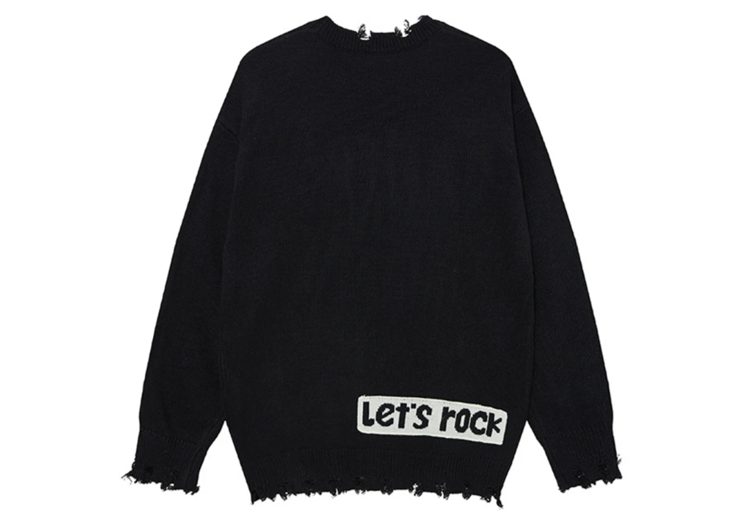 Japanese Brand Patchwork Oversized Y2K Sweaters Size US L / EU 52-54 / 3 - 2 Thumbnail