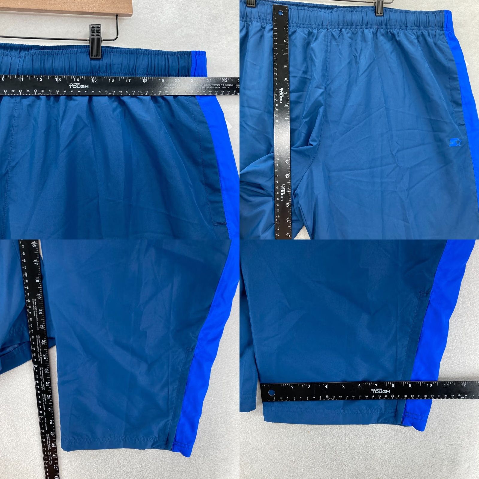Champion VINTAGE Champion Warm Up Track Pants Mens 2XL Blue Lined Windbreaker Athletic Size US 39 - 8 Thumbnail