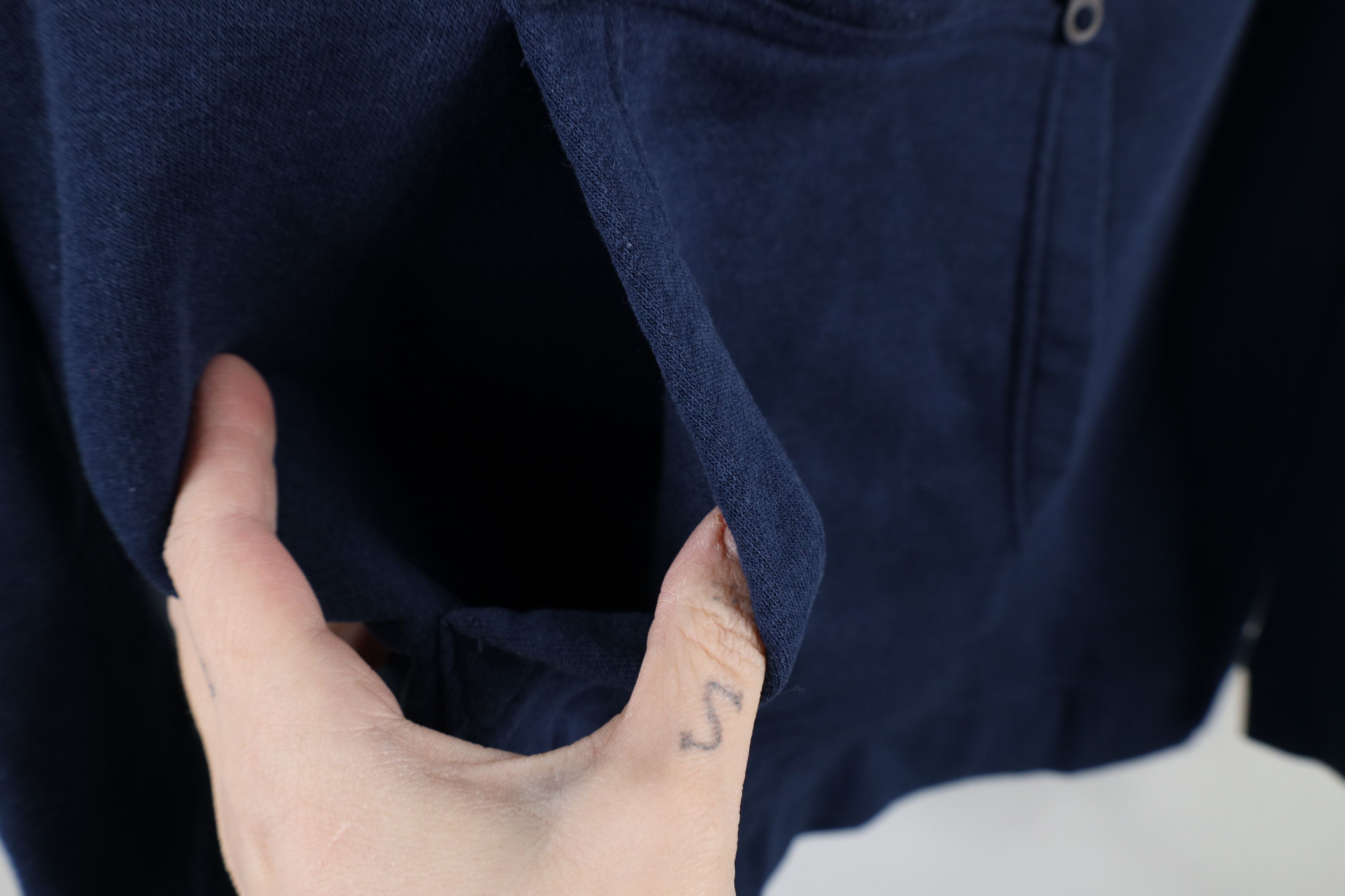 Nike × Vintage Nike Spell Out Los Angeles Rams Funnel Neck Sweatshirt Blue Size M / US 6-8 / IT 42-44 - 7 Thumbnail