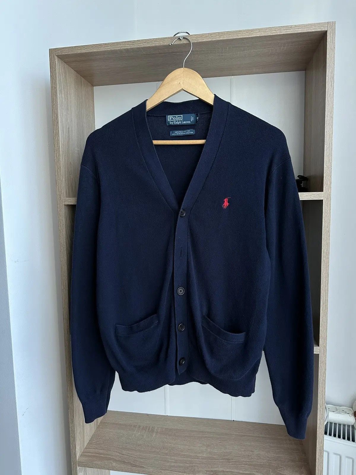 Polo Ralph Lauren × Vintage Vintage Polo Ralph Lauren Cardigan PRL Big Logo Size US M / EU 48-50 / 2 - 8 Thumbnail