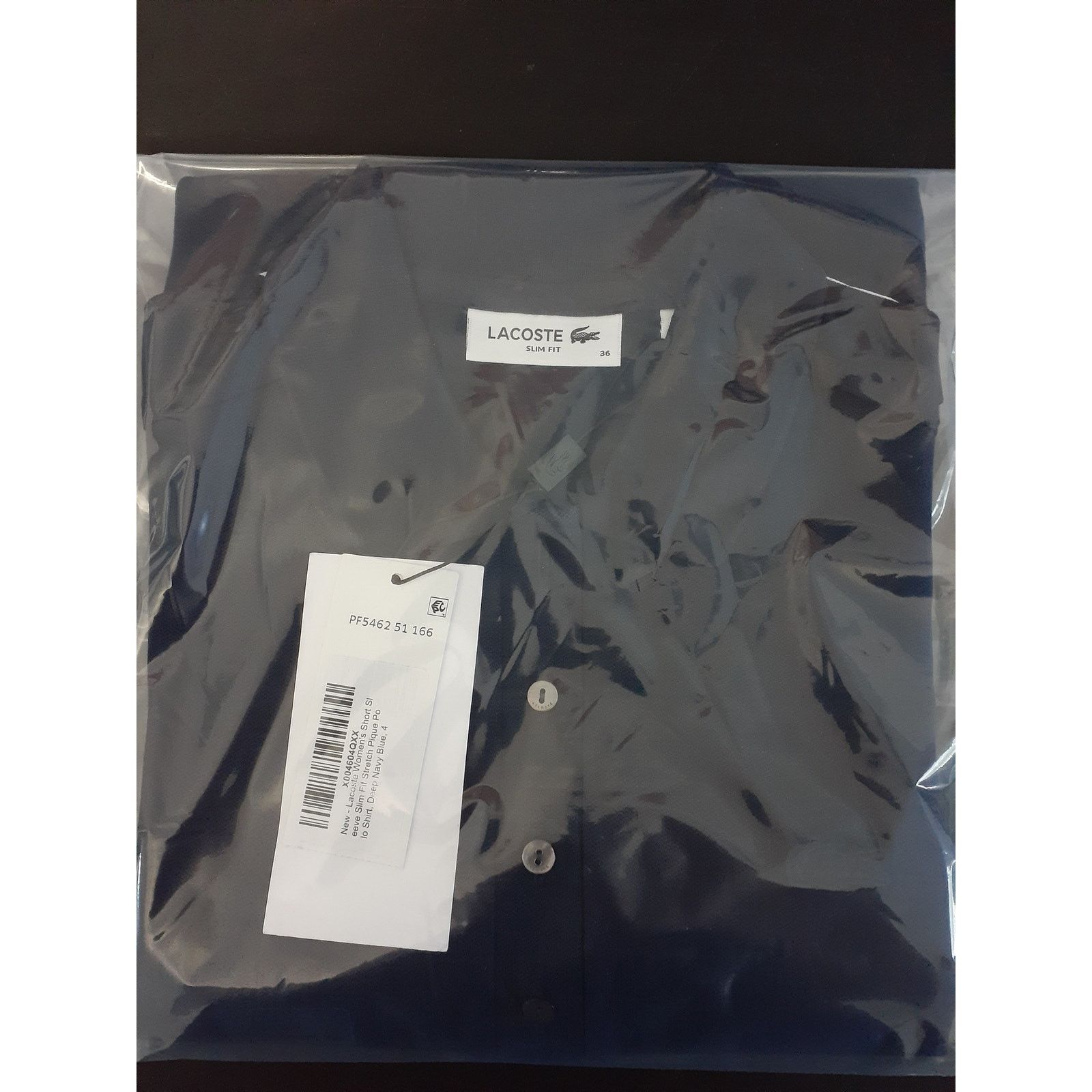 Lacoste Lacoste Women's Slim Fit Stretch Mini Pique Polo Deep Navy 4 Size S / US 4 / IT 40 - 2 Thumbnail