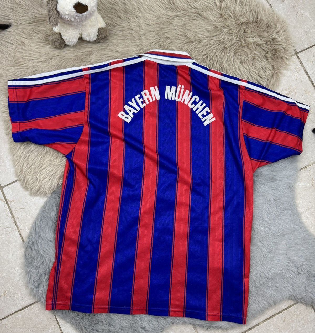 Adidas 1995 1997 Bayern Munich Vintage Home Soccer Tee Jersey Shirt Size US L / EU 52-54 / 3 - 2 Thumbnail