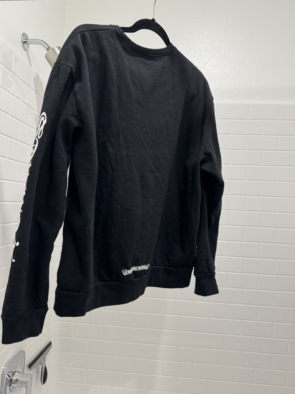 Chrome Hearts Chrome Hearts Neck Logo Crewneck Sweatshirt Black S Size US S / EU 44-46 / 1 - 3 Thumbnail