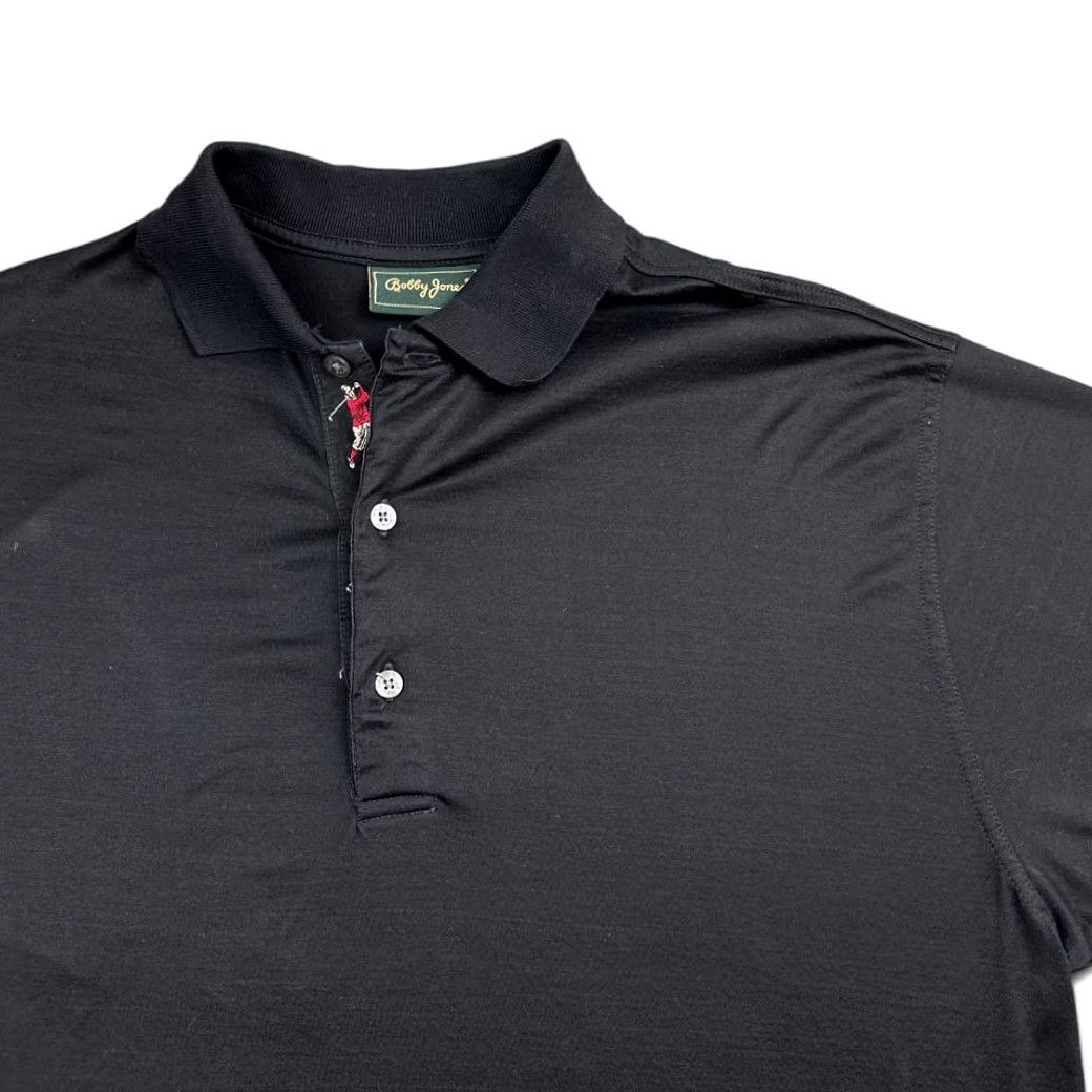 Vintage VINTAGE Bobby Jones Polo Shirt Adult MEDIUM Black Golf 90s Cotton Shirt Mens Size US M / EU 48-50 / 2 - 2 Thumbnail