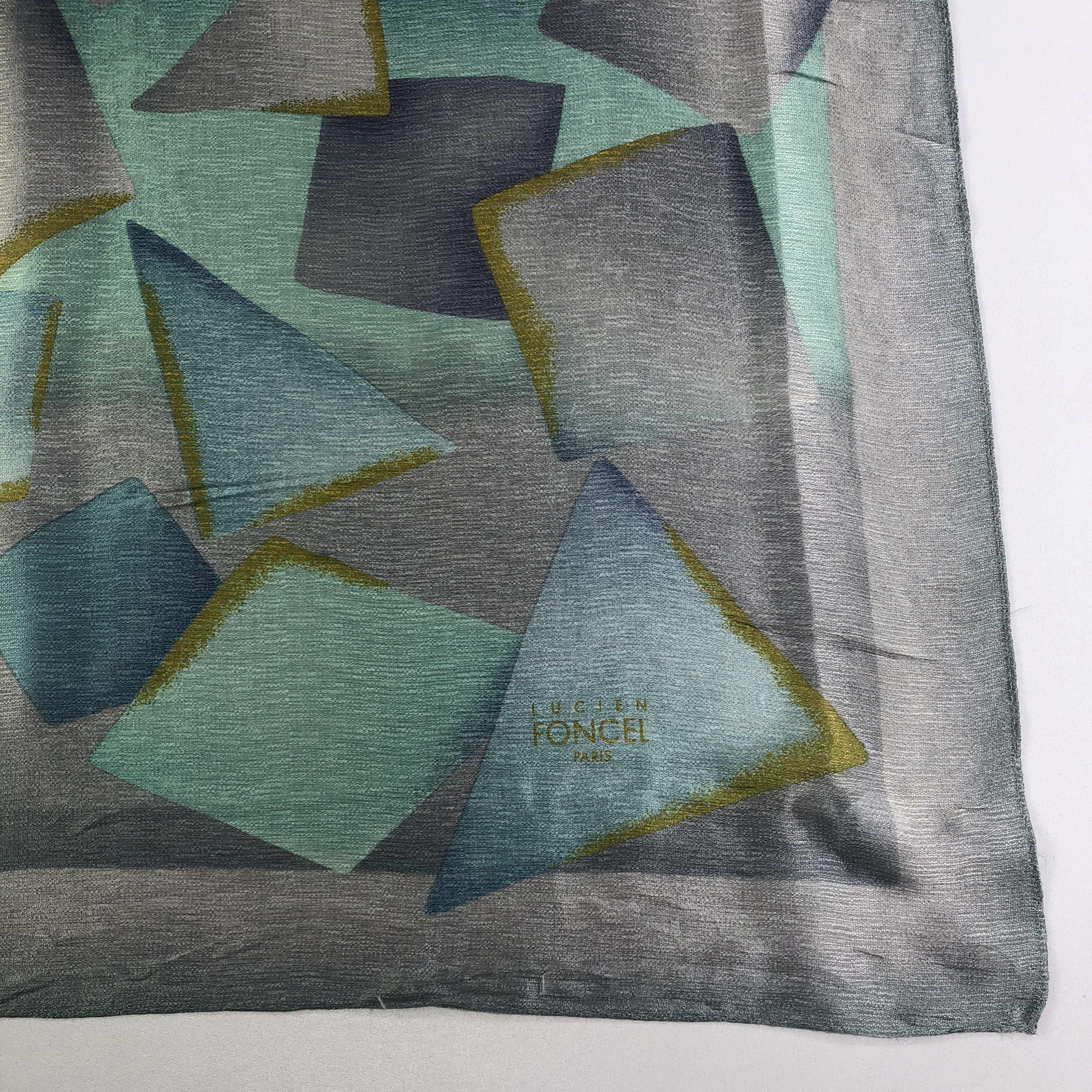 Vintage Vintage Lucien Foncel Paris Silk Scarf Size ONE SIZE - 3 Thumbnail