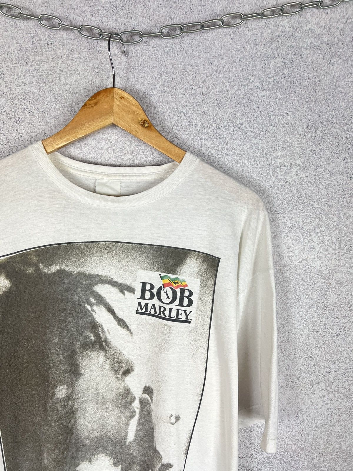 Band Tees Rare! Vintage Bob Marley 1991 T-Shirt Reggae Band Tee Size US XL / EU 56 / 4 - 2 Thumbnail