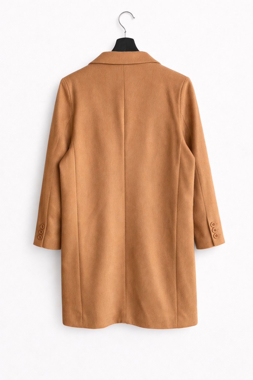 Japanese Brand Mila Owen Camel Wool Blend Tailored Coat | Japanese Fashion Size S / US 4 / IT 40 - 2 Thumbnail